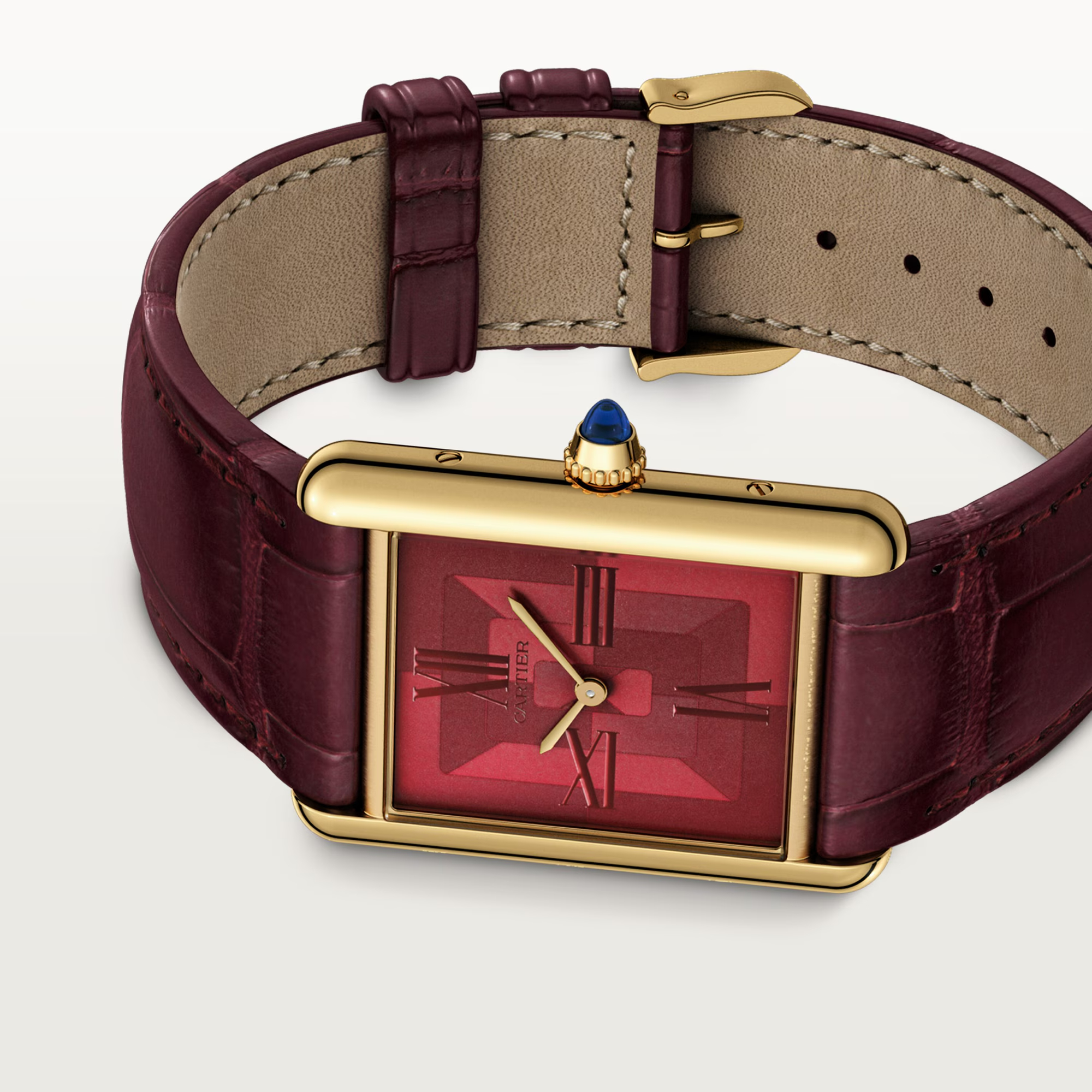 Tank Louis Cartier Yellow Gold Red Dial 25mm Product Image 2