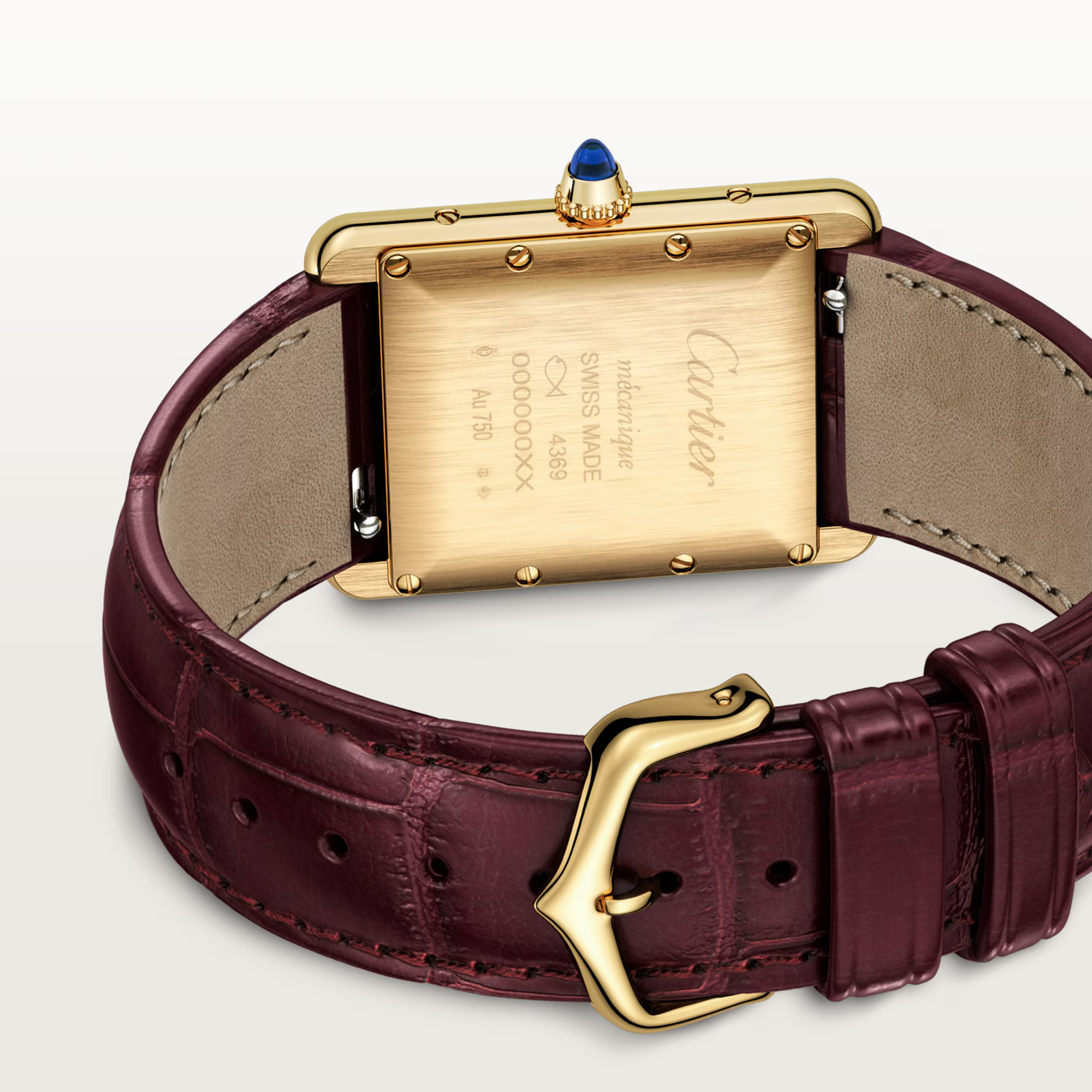 Tank Louis Cartier Yellow Gold Red Dial 25mm Product Image 3