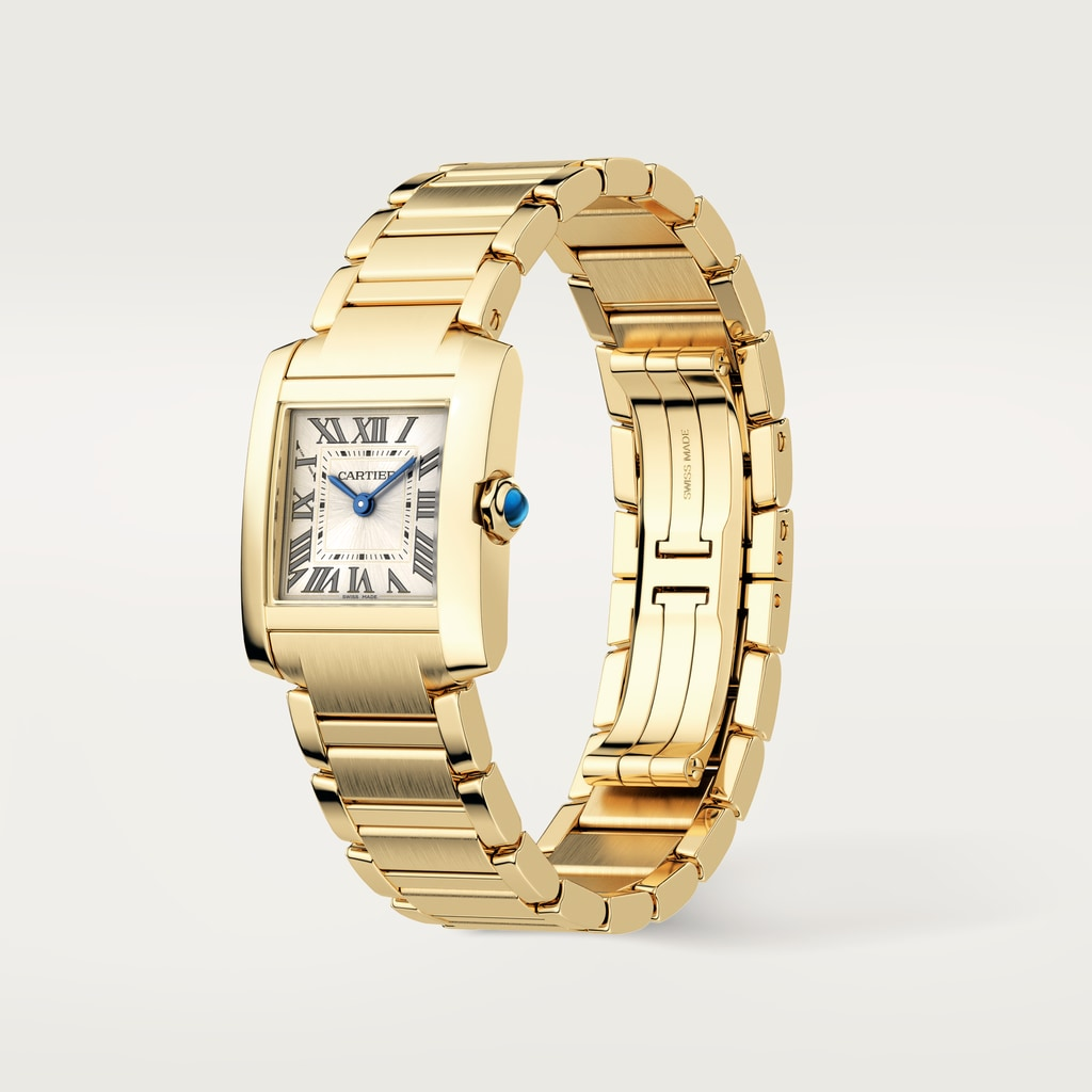 Tank Française Yellow Gold Golden Sunray Dial 21mm Product Image 2