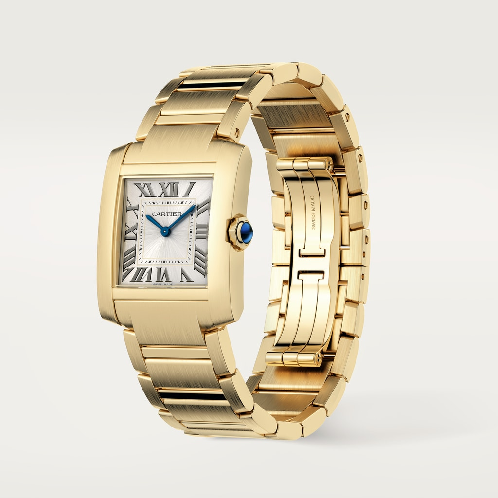 Tank Française Yellow Gold Golden Sunray Dial 27mm Product Image 2
