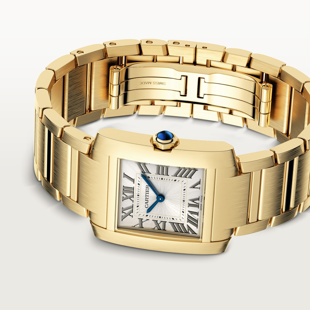 Tank Française Yellow Gold Golden Sunray Dial 27mm Product Image 3