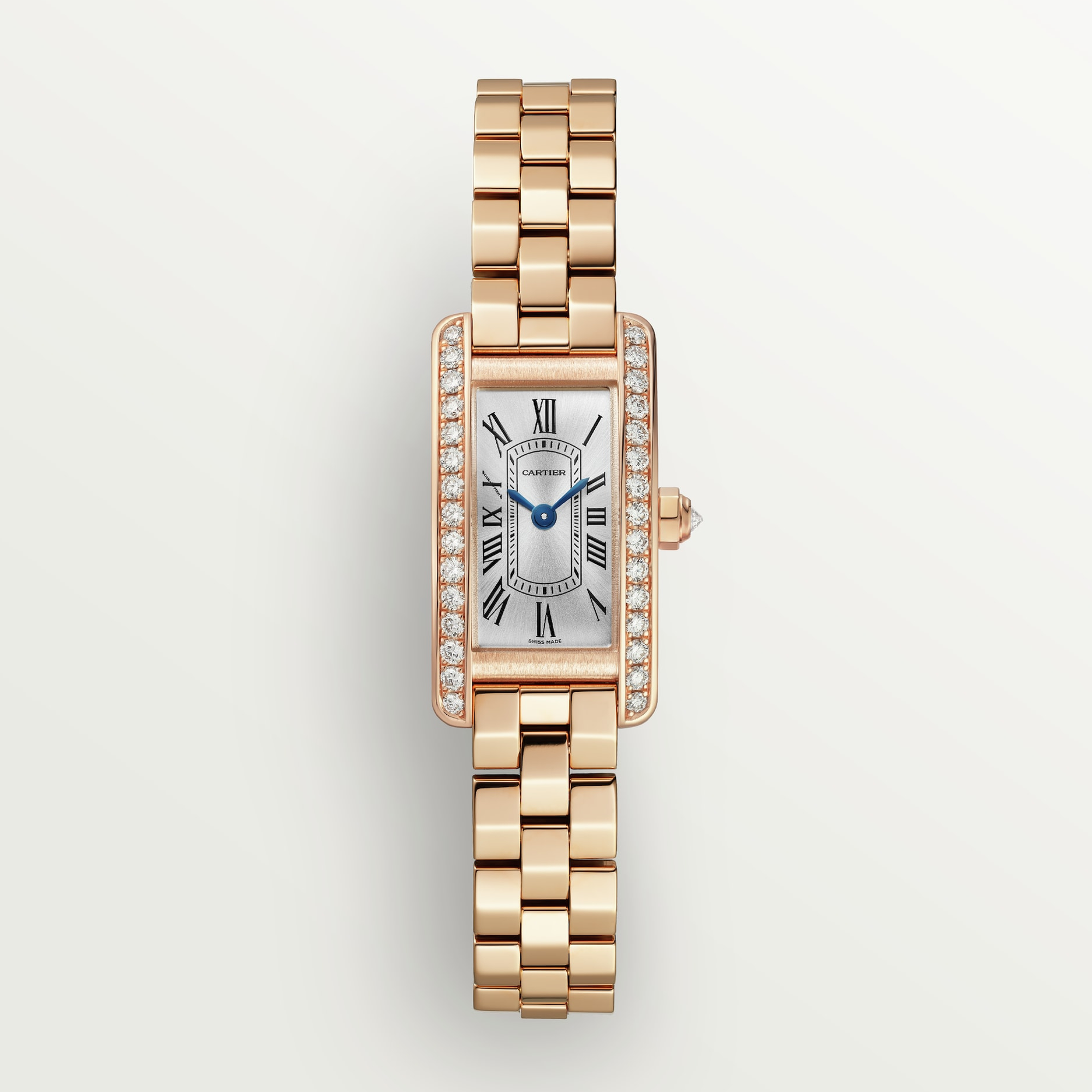 Tank Americaine Rose Gold Diamond Silver Dial 15mm Product Image 1