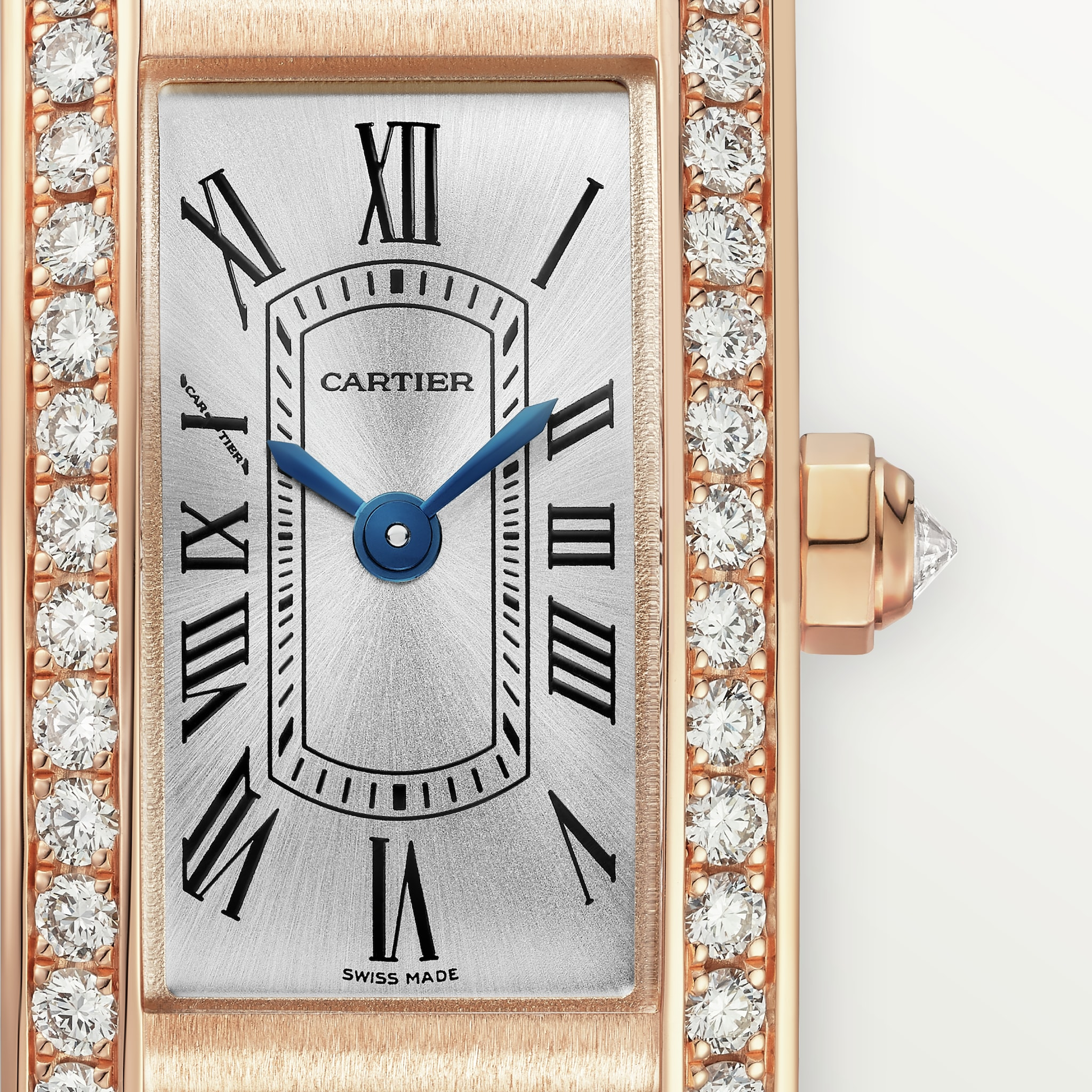 Tank Americaine Rose Gold Diamond Silver Dial 15mm Product Image 2