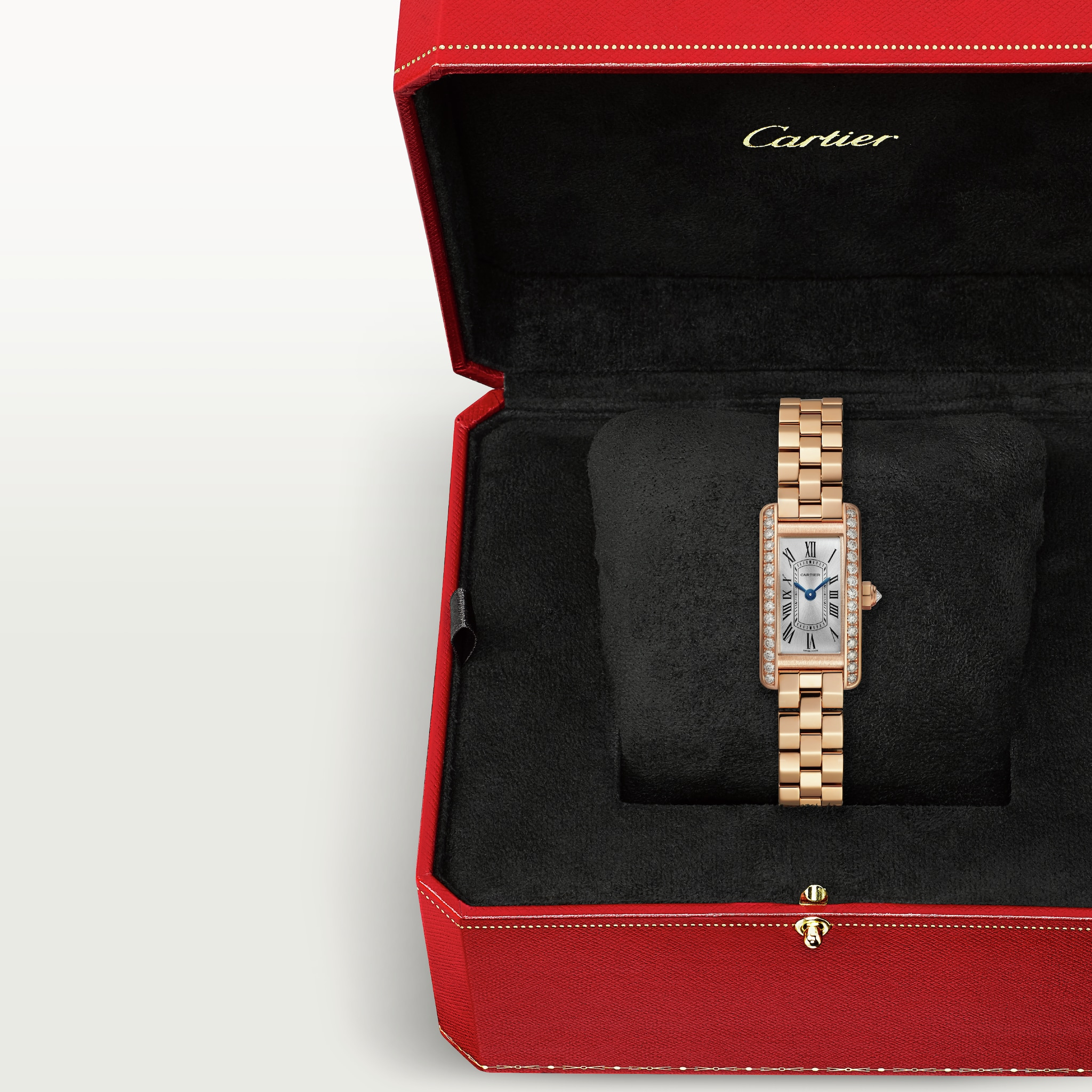 Tank Americaine Rose Gold Diamond Silver Dial 15mm Product Image 3