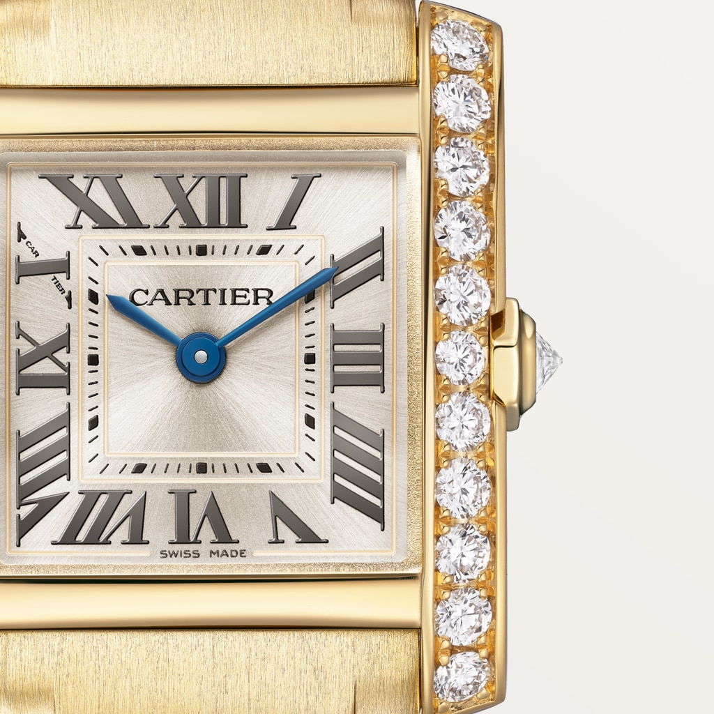 Tank Française Yellow Gold Golden Sunray Dial 21mm Product Image 1