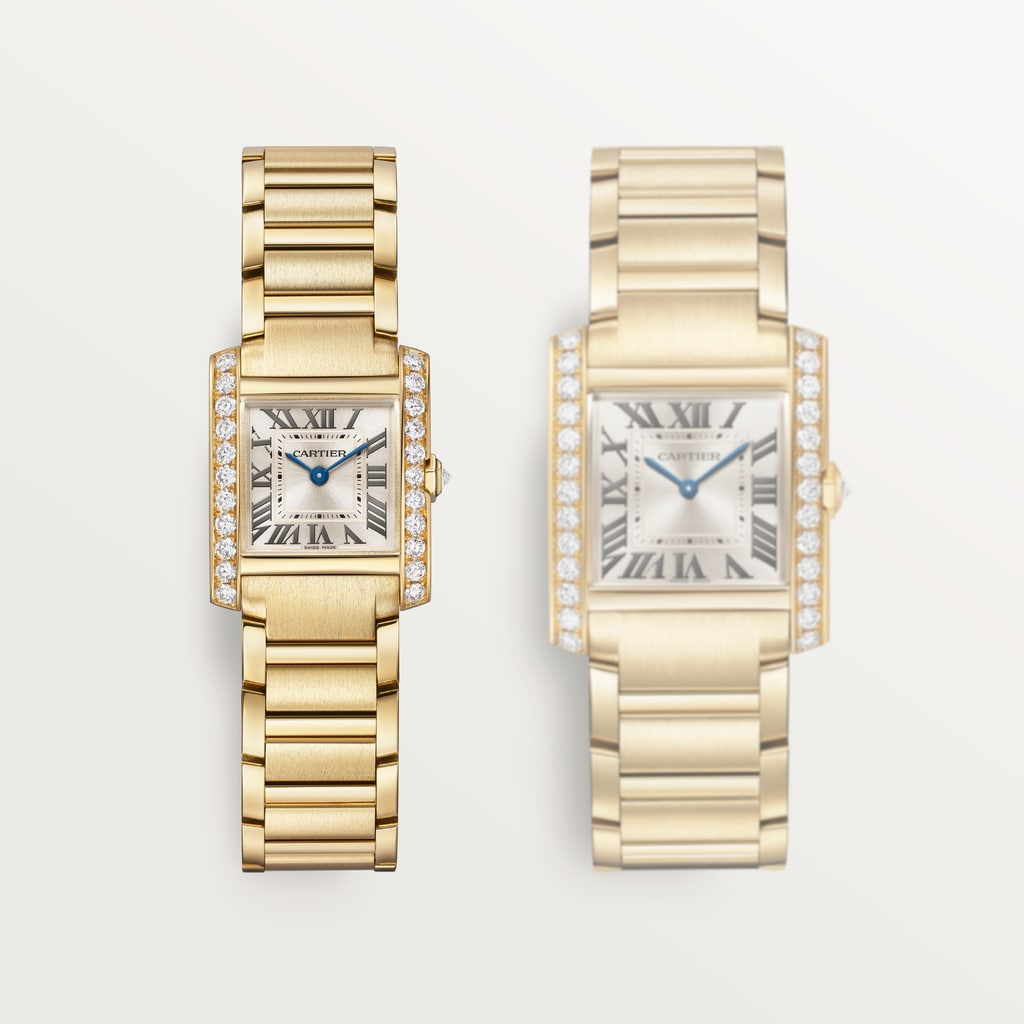 Tank Française Yellow Gold Golden Sunray Dial 21mm Product Image 6