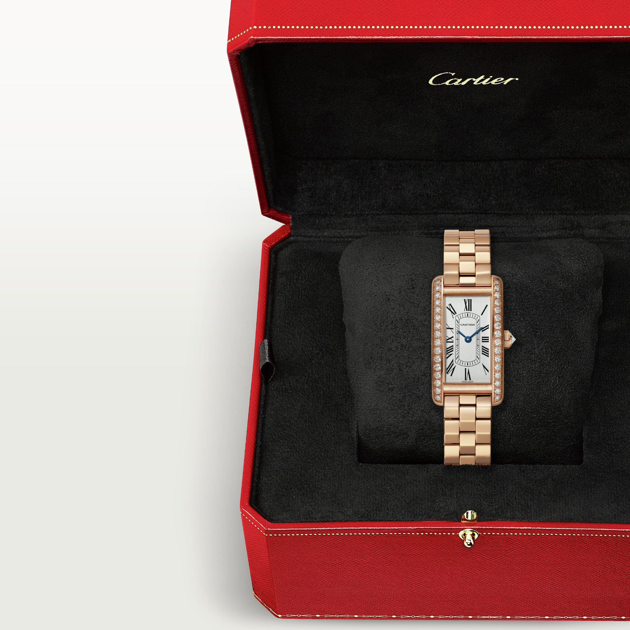Tank Americaine Rose Gold Diamond Silver Dial 19mm Product Image 3