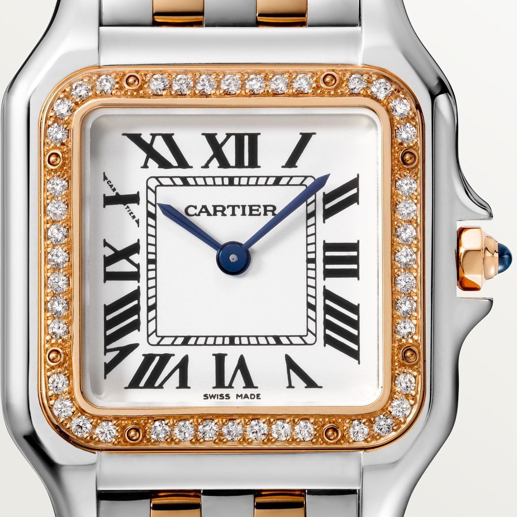 Panthère de Cartier Rose Gold & Steel Diamond Silver Dial 29mm Product Image 1