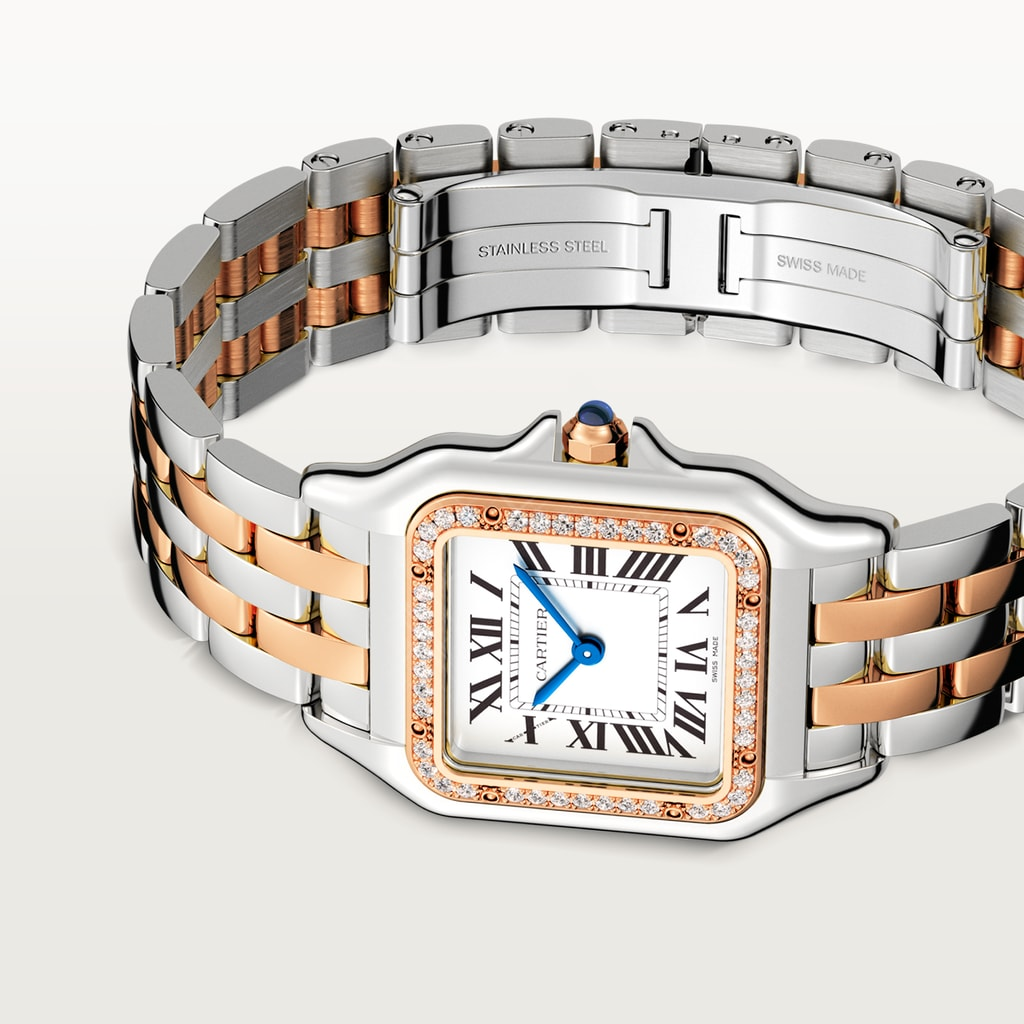 Panthère de Cartier Rose Gold & Steel Diamond Silver Dial 29mm Product Image 2