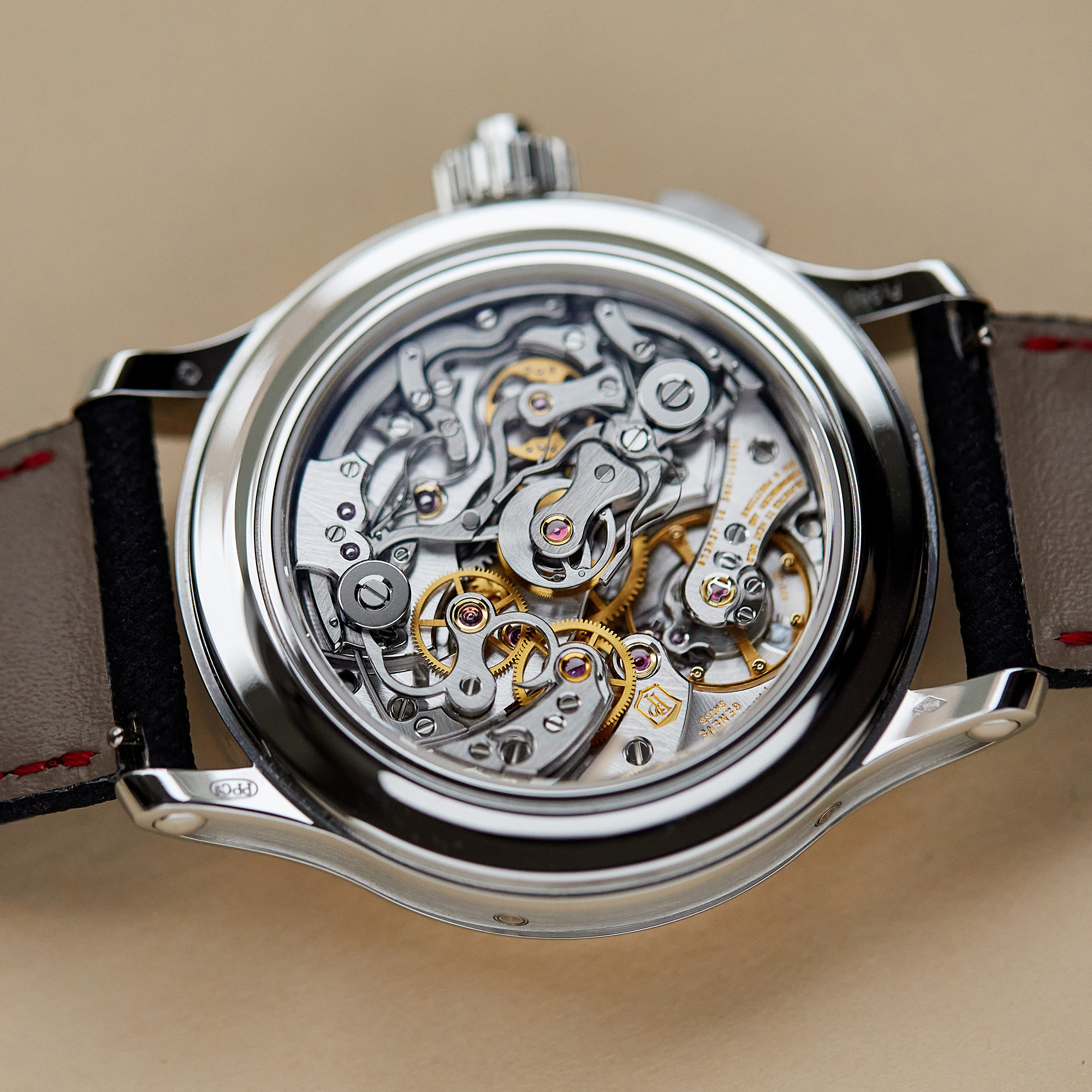 Perpetual Calendar Split-Second Monopusher Chronograph Platinum Salmon Dial 38mm Product Image