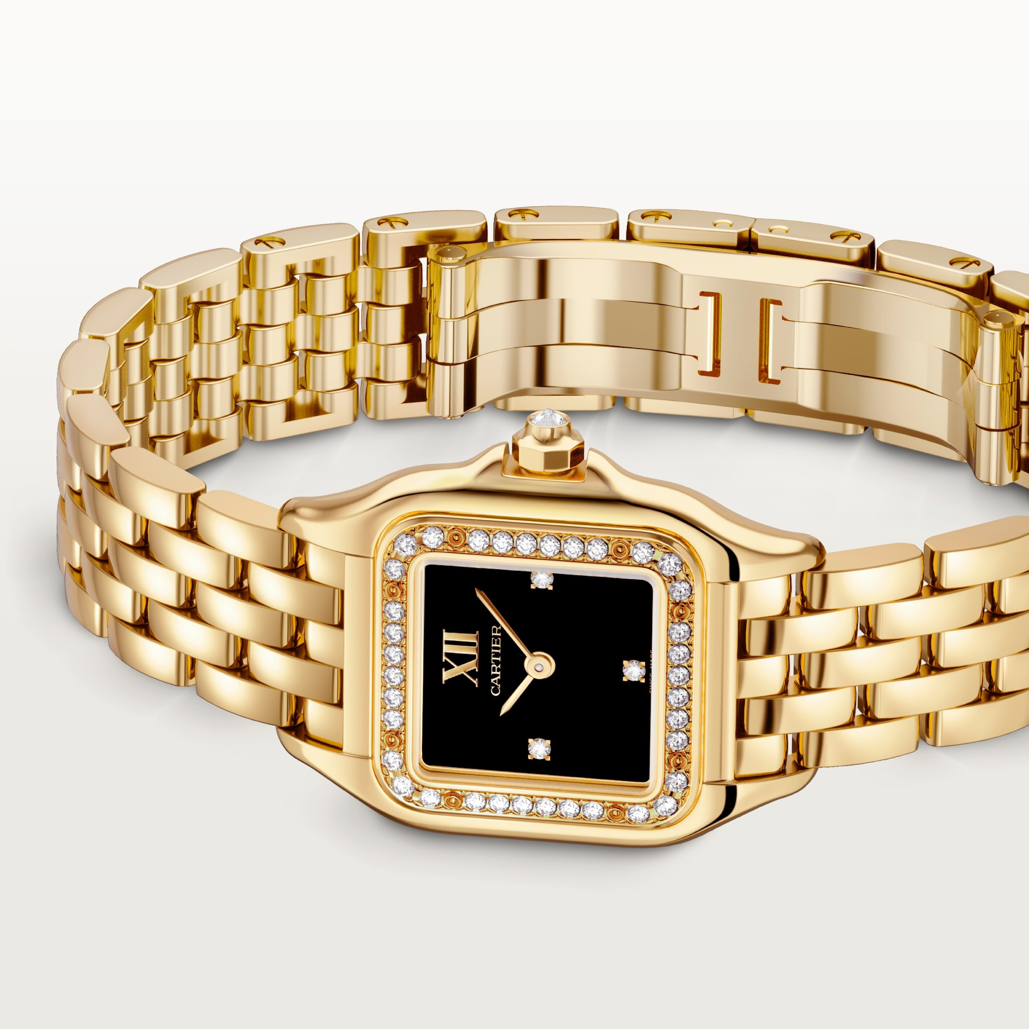Panthère de Cartier Yellow Gold Diamond Black Dial 22mm Product Image 2