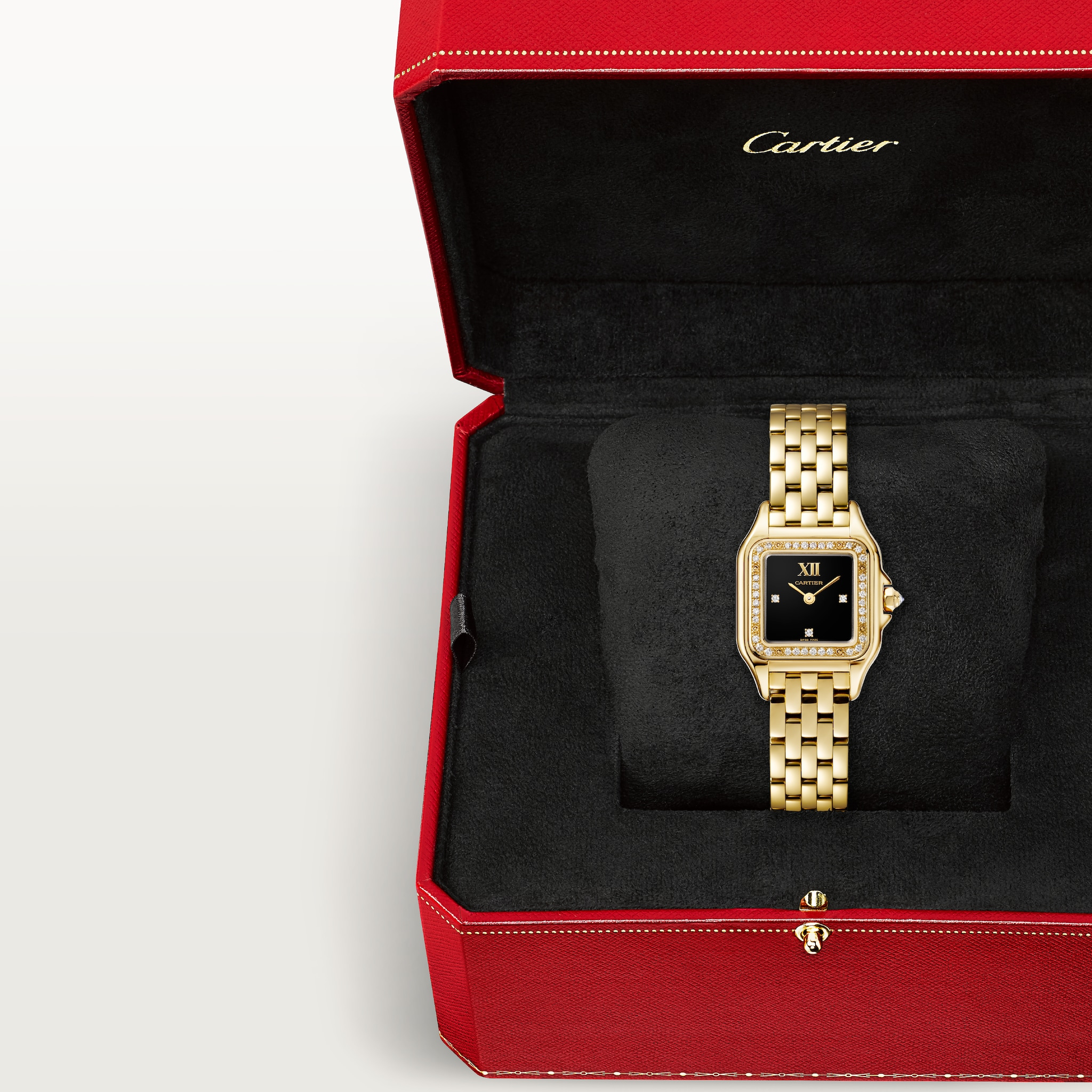 Panthère de Cartier Yellow Gold Diamond Black Dial 22mm Product Image 4