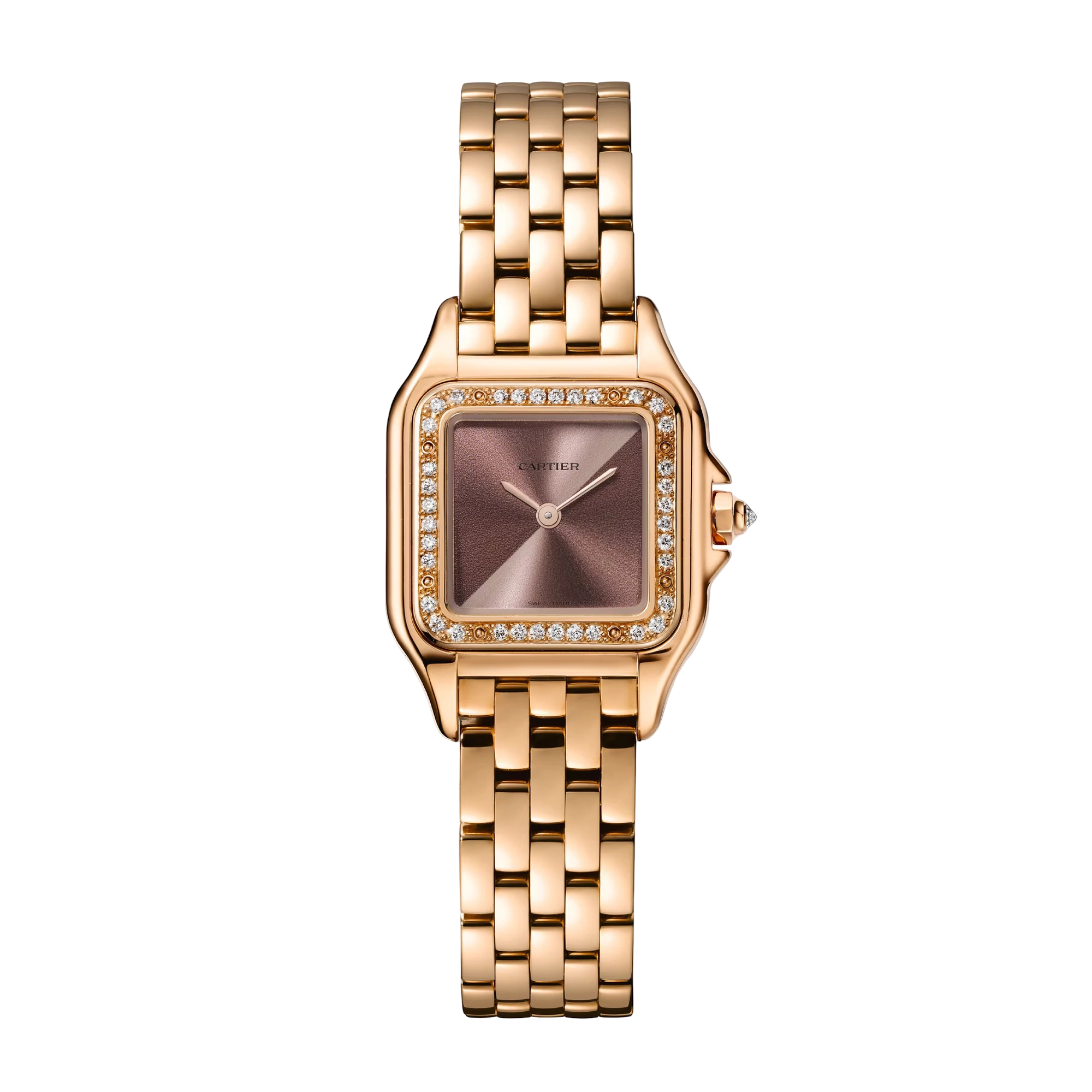 Panthère de Cartier Rose Gold Diamond Brown Dial 22mm Product Image