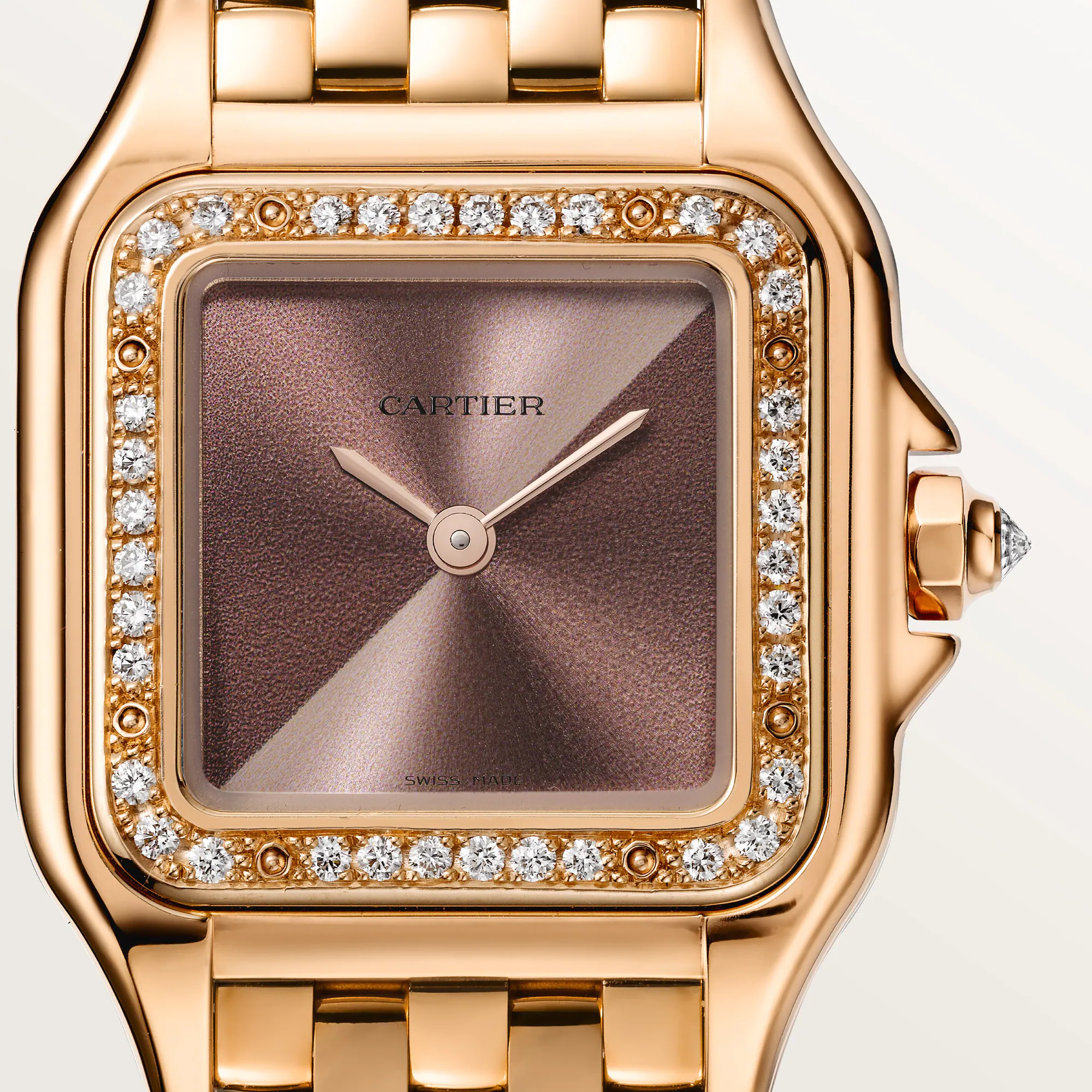 Panthère de Cartier Rose Gold Diamond Brown Dial 22mm Product Image 1