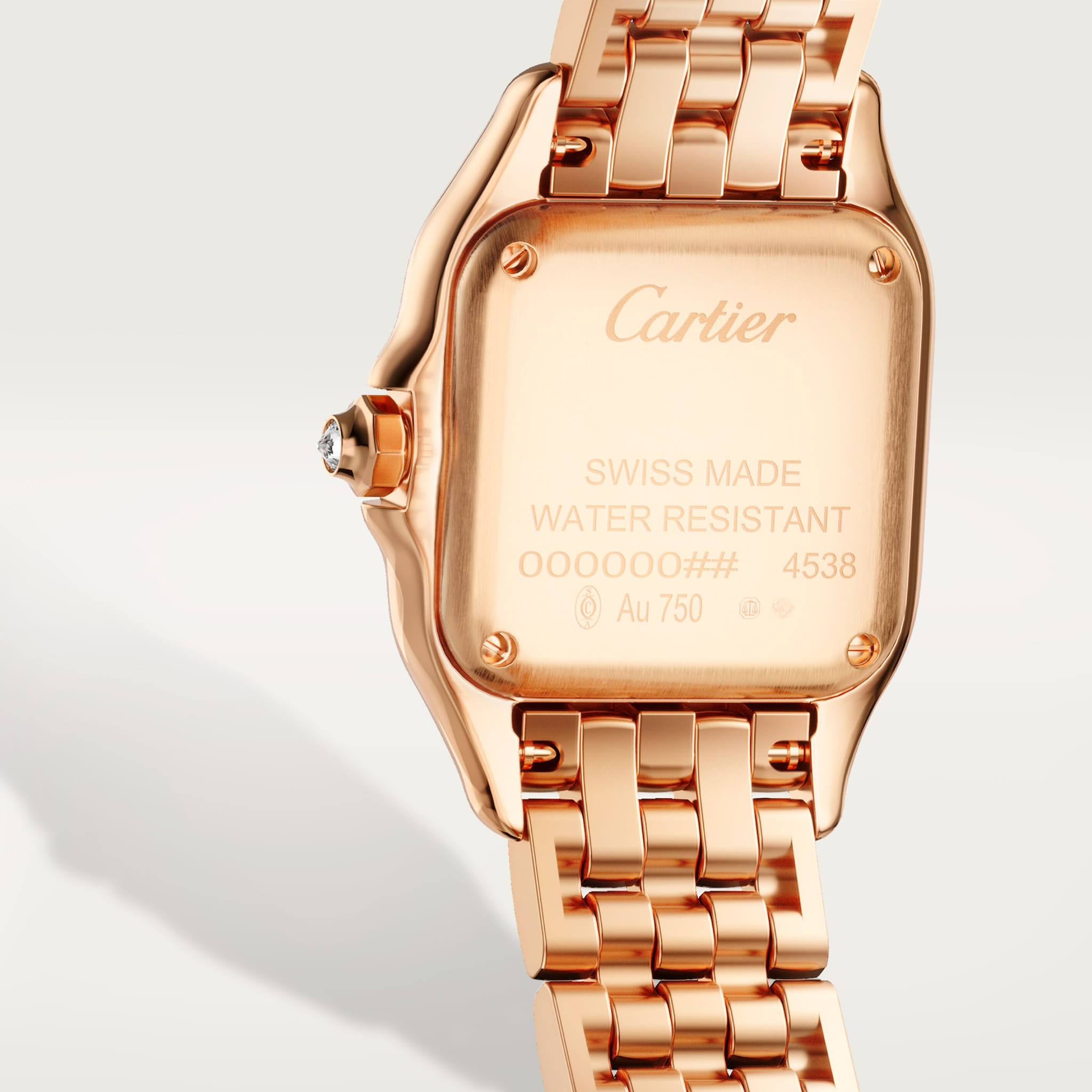 Panthère de Cartier Rose Gold Diamond Silver Pave Dial 22mm Product Image 3
