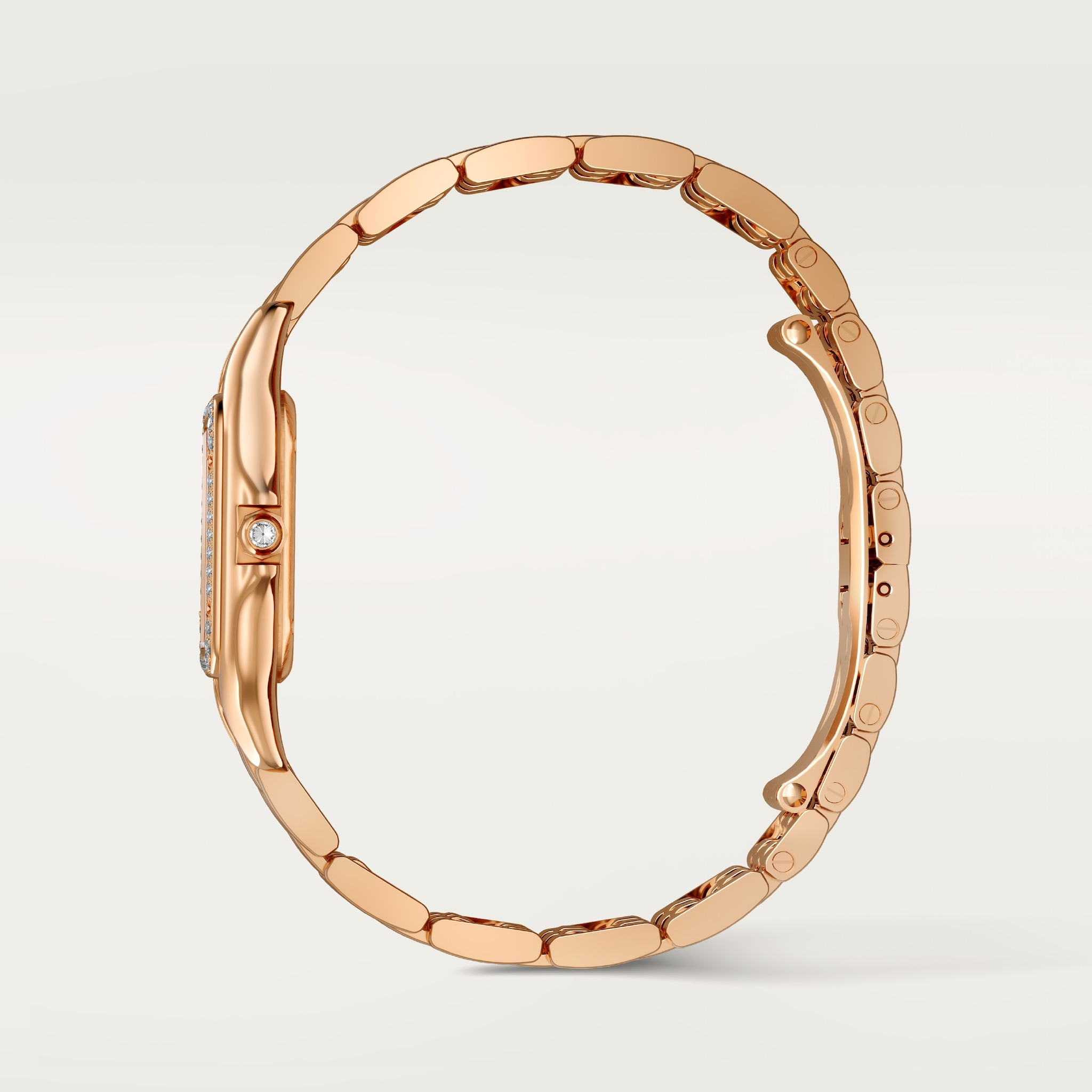 Panthère de Cartier Rose Gold Diamond Silver Pave Dial 22mm Product Image 5