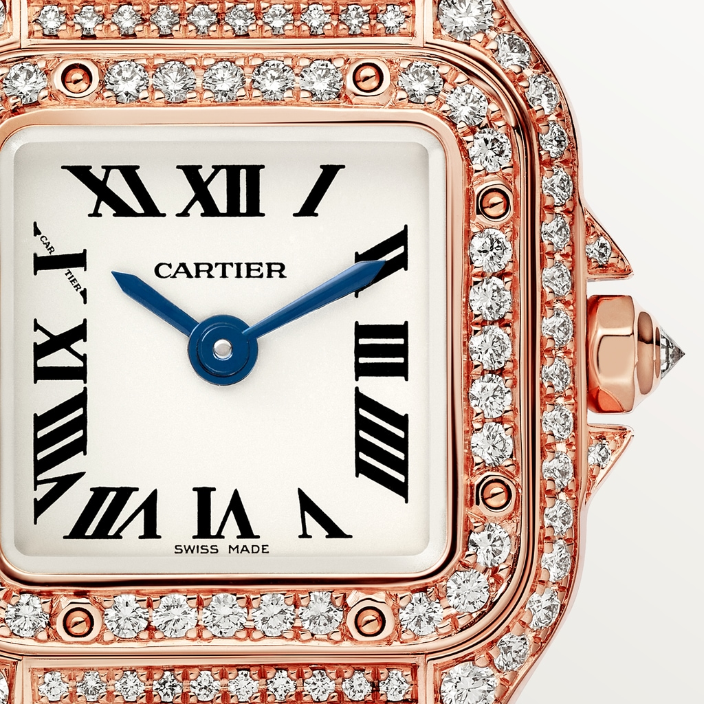 Panthère de Cartier Rose Gold Diamond Silver Dial 20mm Product Image 1