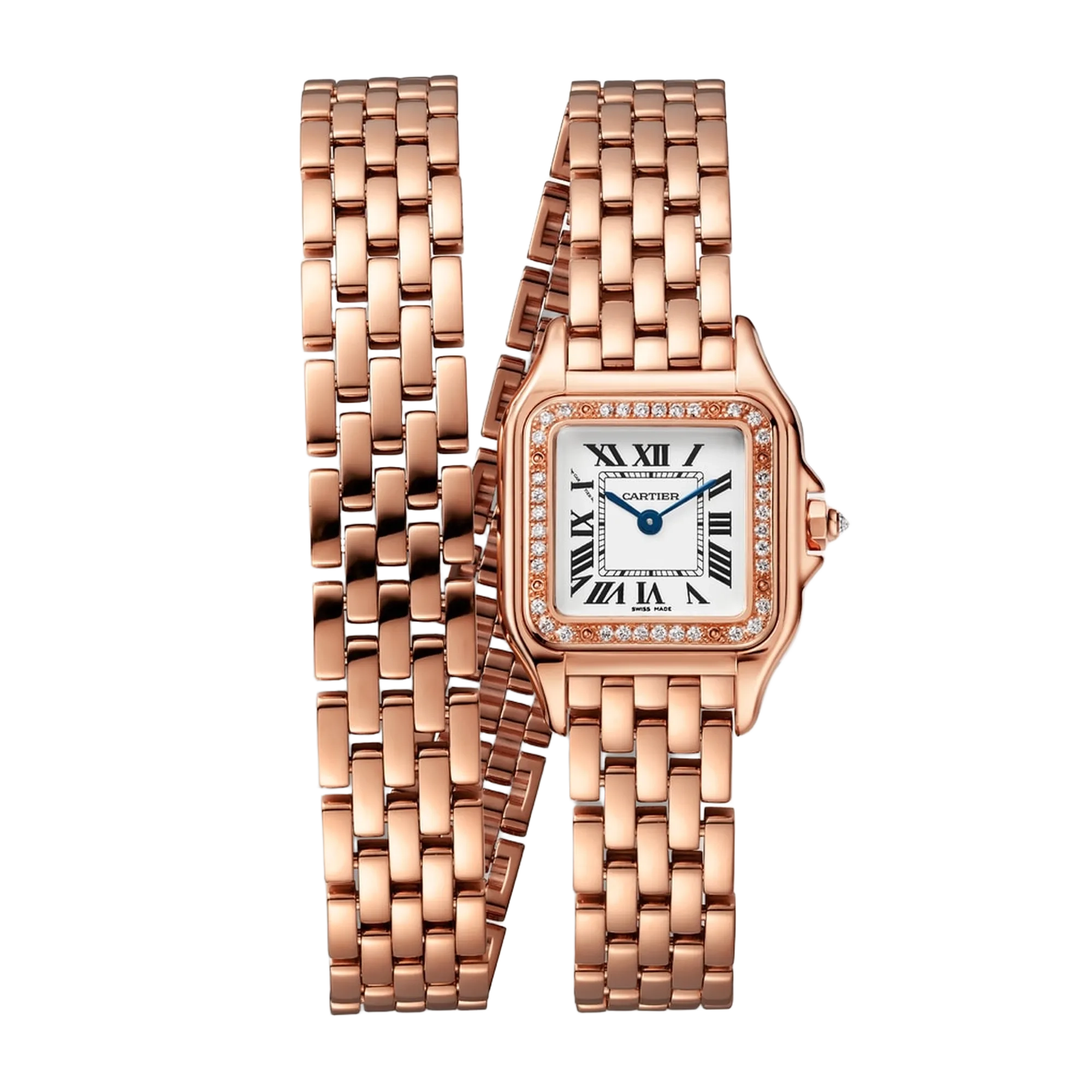 Panthère de Cartier Rose Gold Diamond Silver Dial 22mm Product Image