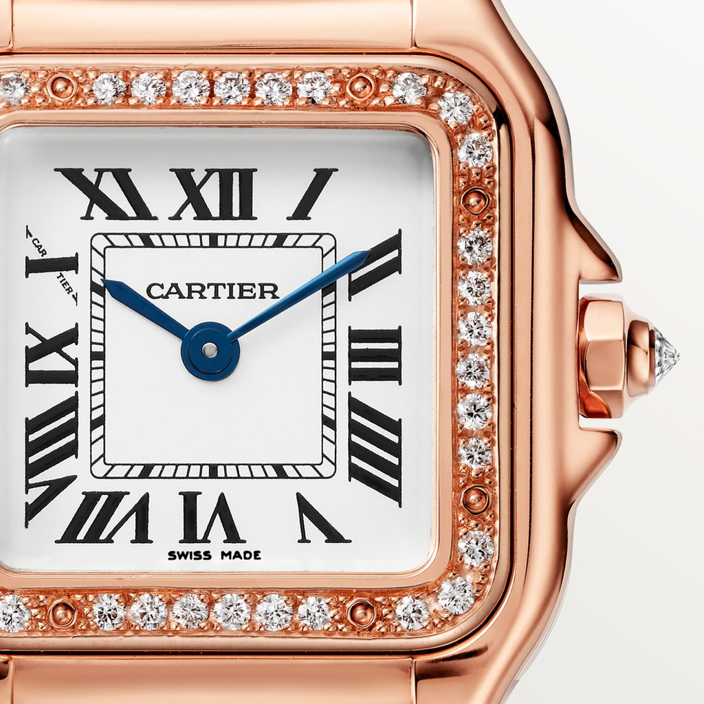 Panthère de Cartier Rose Gold Diamond Silver Dial 22mm Product Image 1