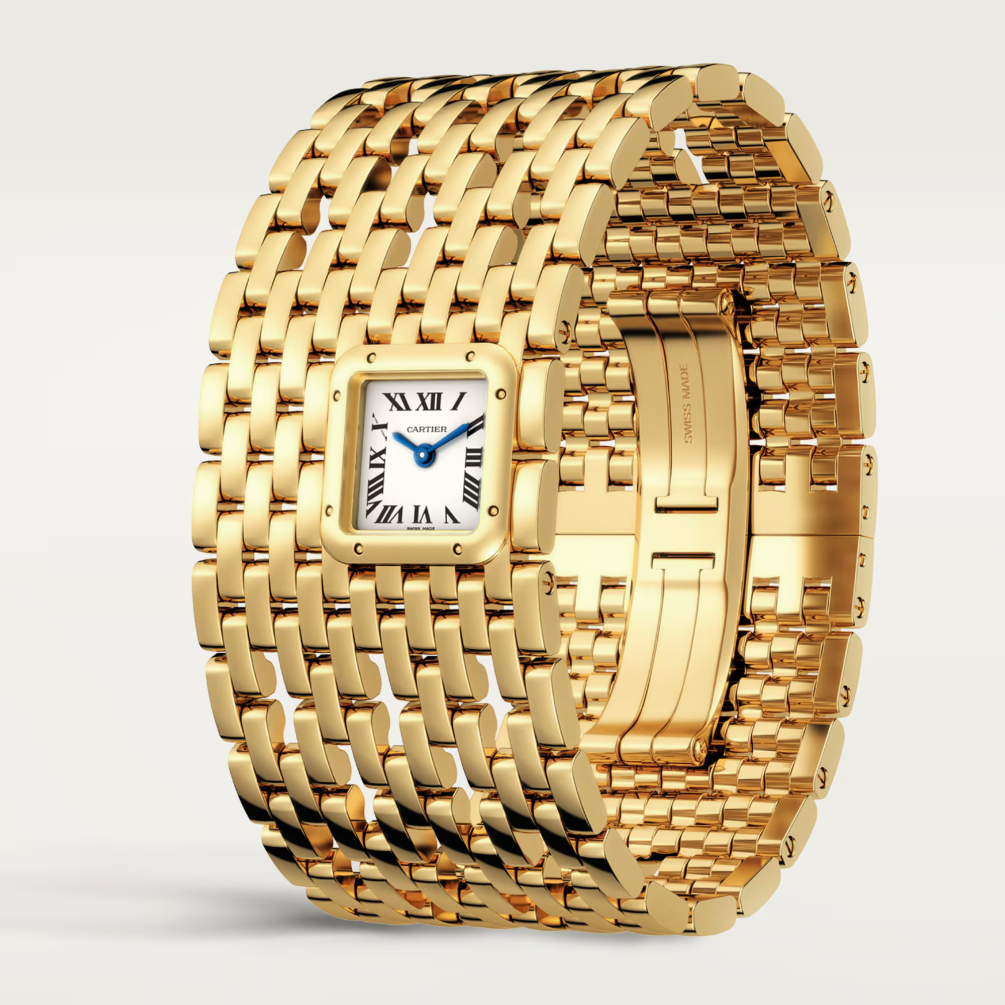 Panthère Cuff de Cartier Yellow Gold Silver Dial 19mm Product Image 2