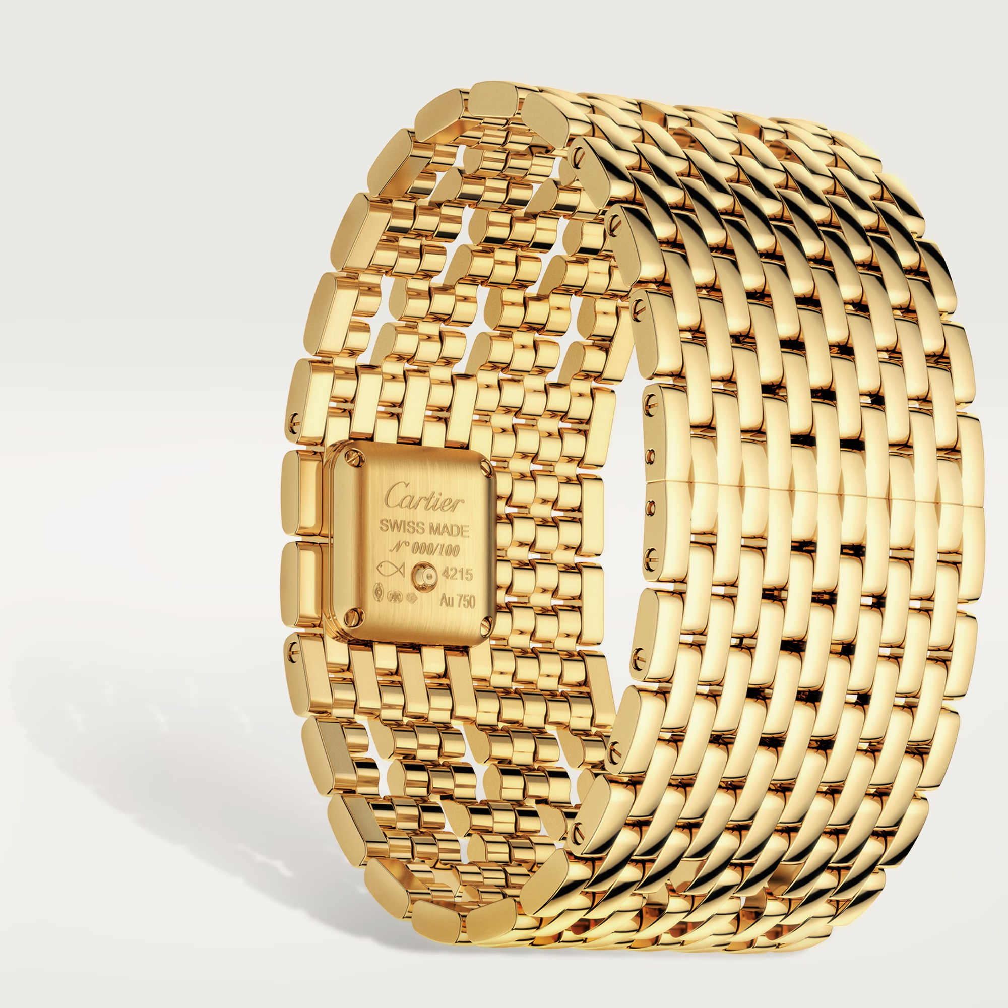 Panthère Cuff de Cartier Yellow Gold Silver Dial 19mm Product Image 3