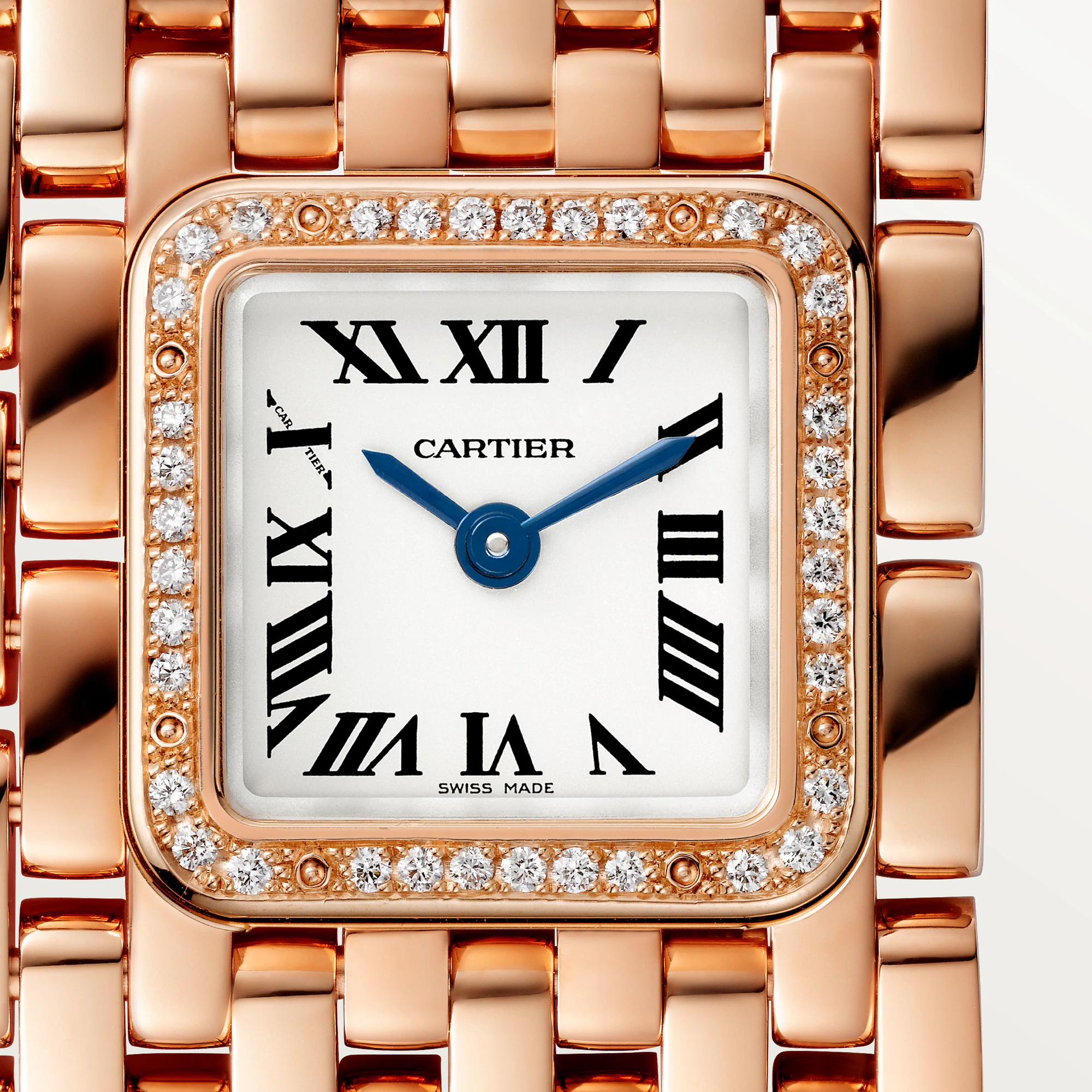 Panthère Cuff de Cartier Rose Gold Diamond Silver Dial 19mm Product Image 1
