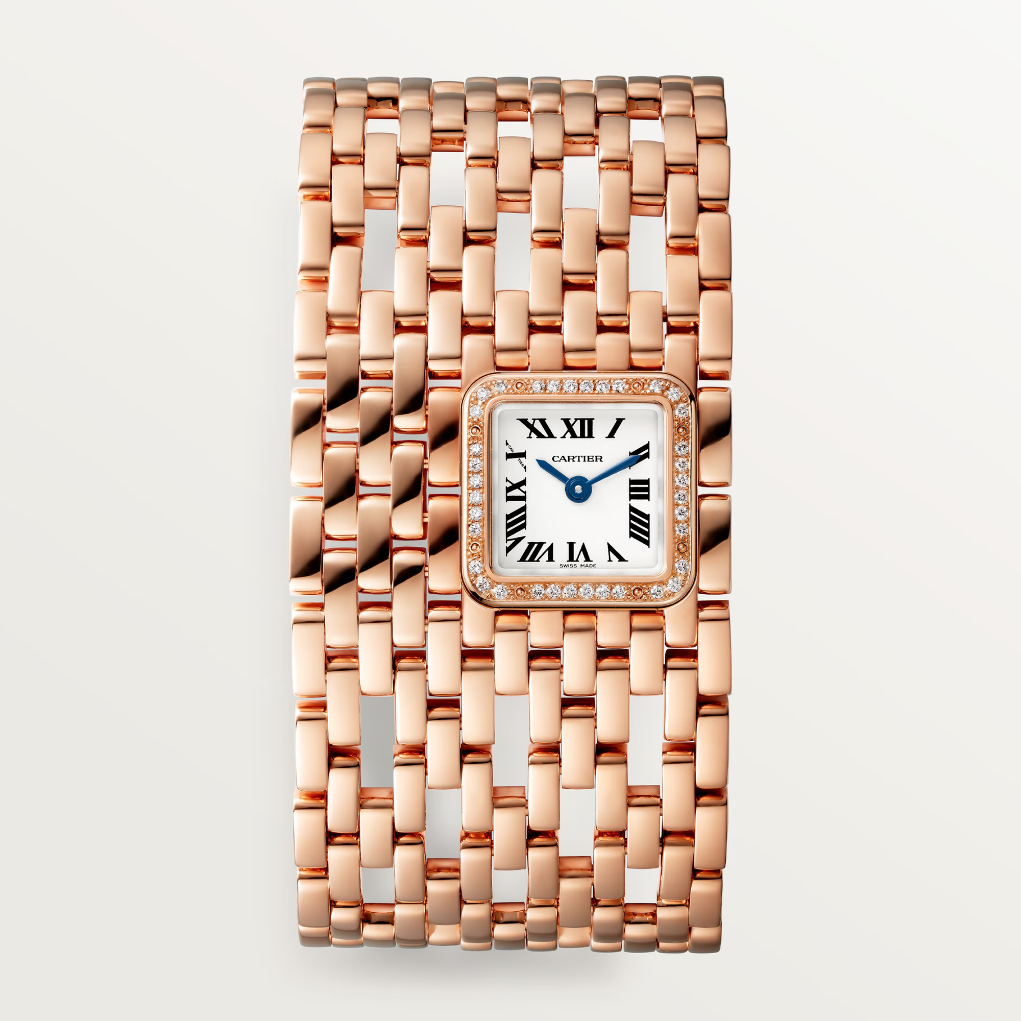 Panthère Cuff de Cartier Rose Gold Diamond Silver Dial 19mm Product Image 3