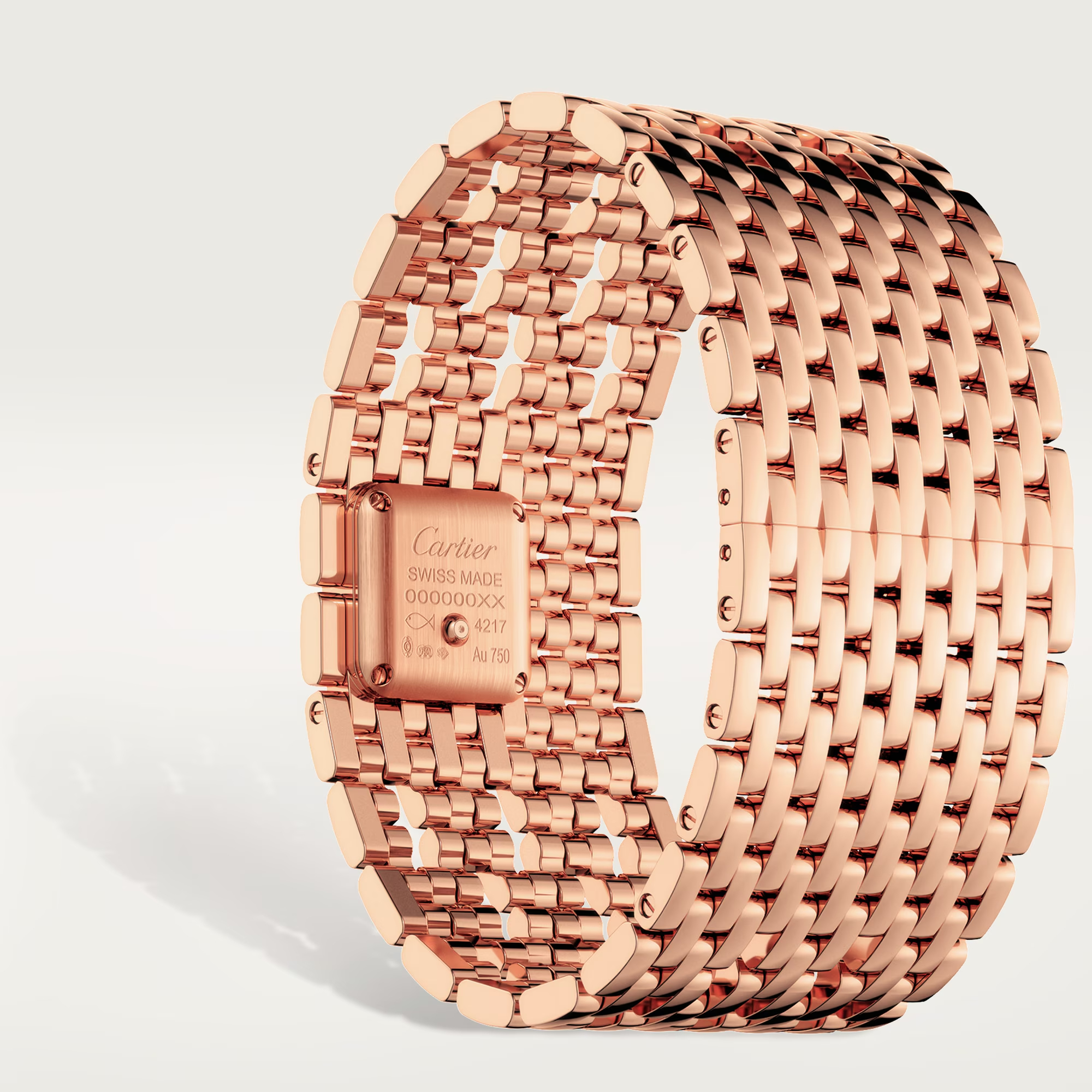 Panthère Cuff de Cartier Rose Gold Diamond Silver Dial 19mm Product Image 4