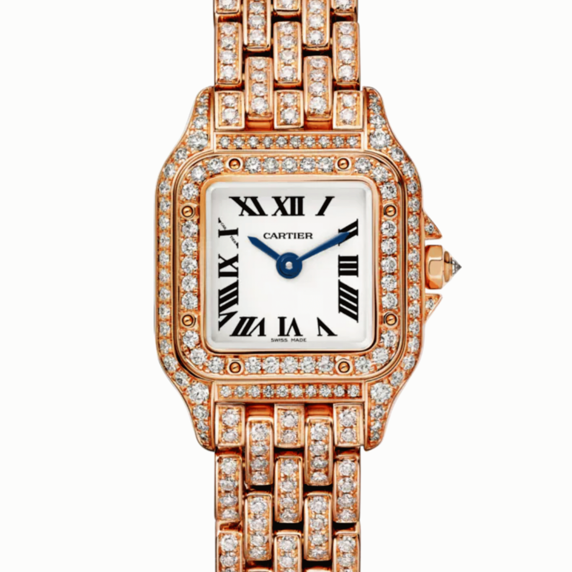 Panthère de Cartier Rose Gold Diamond Silver Dial 20mm Product Image 2