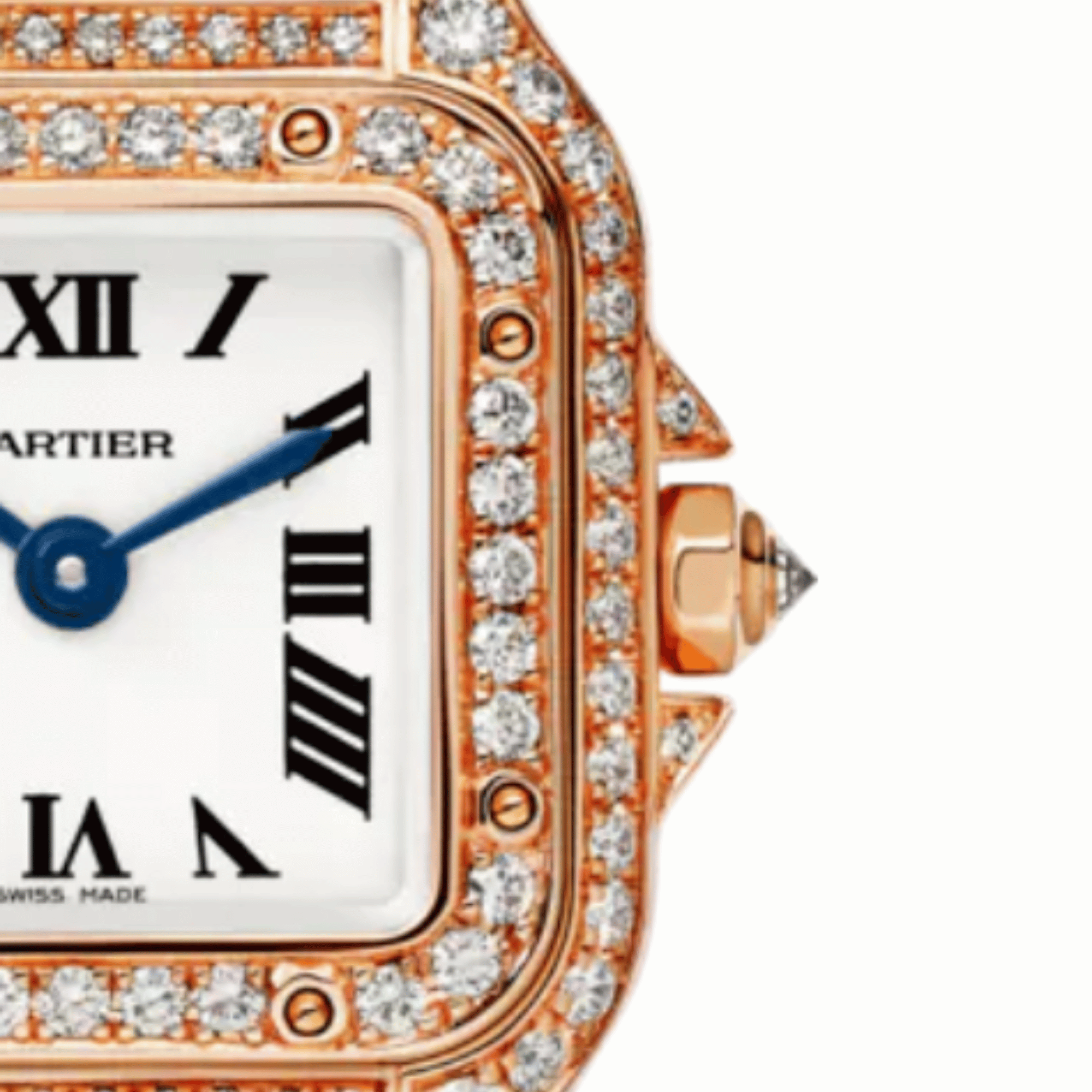 Panthère de Cartier Rose Gold Diamond Silver Dial 20mm Product Image 1