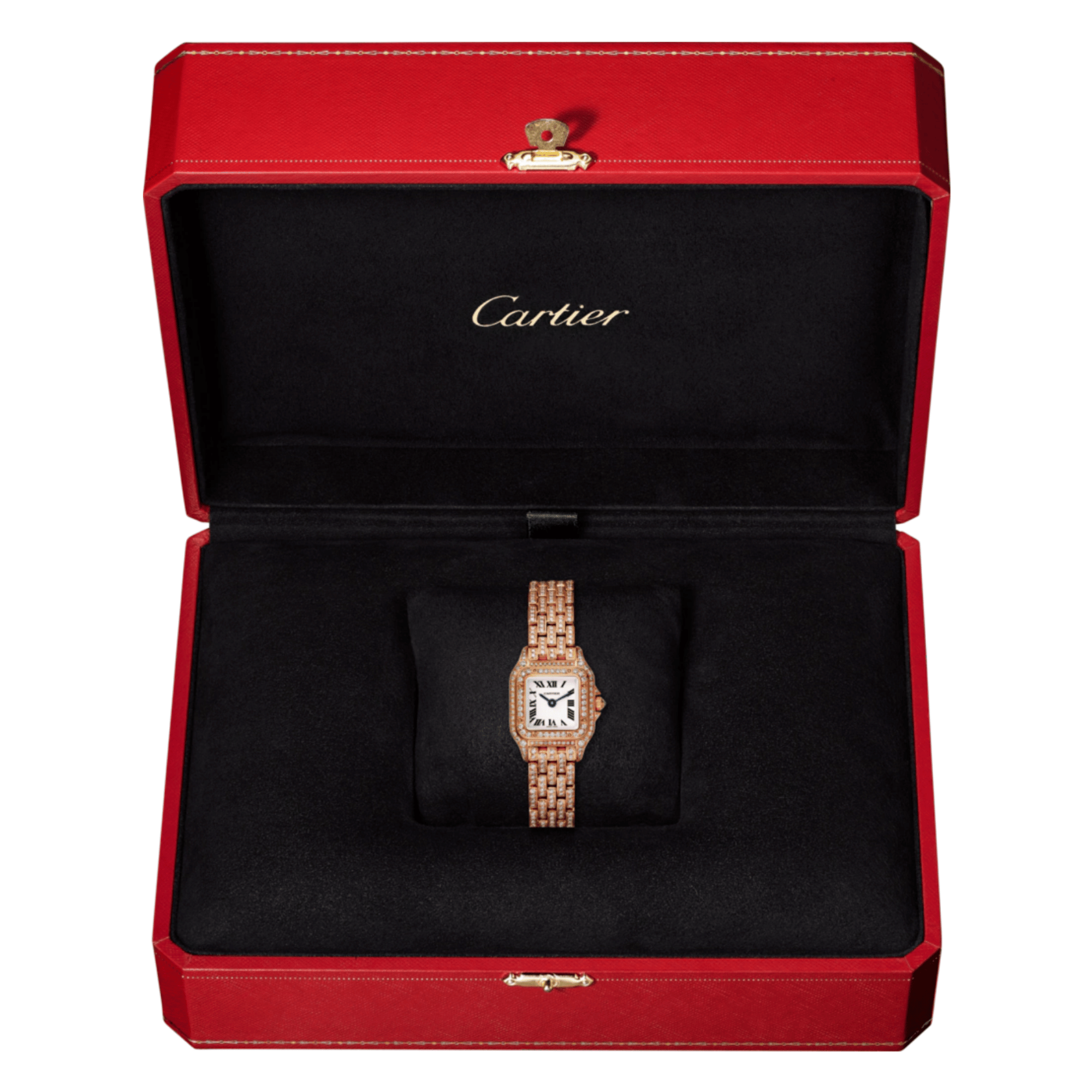 Panthère de Cartier Rose Gold Diamond Silver Dial 20mm Product Image 4