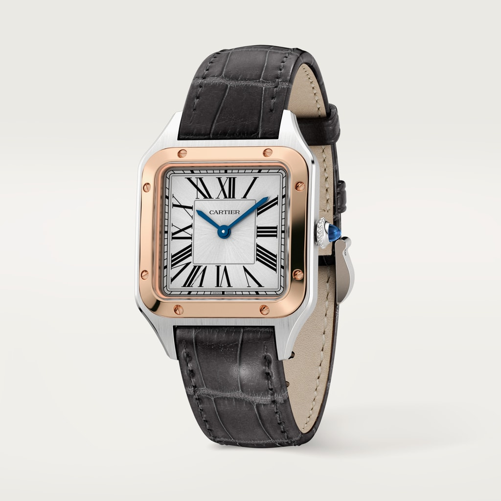 Santos-Dumont Rose Gold & Steel Silver Dial 27mm Product Image 2