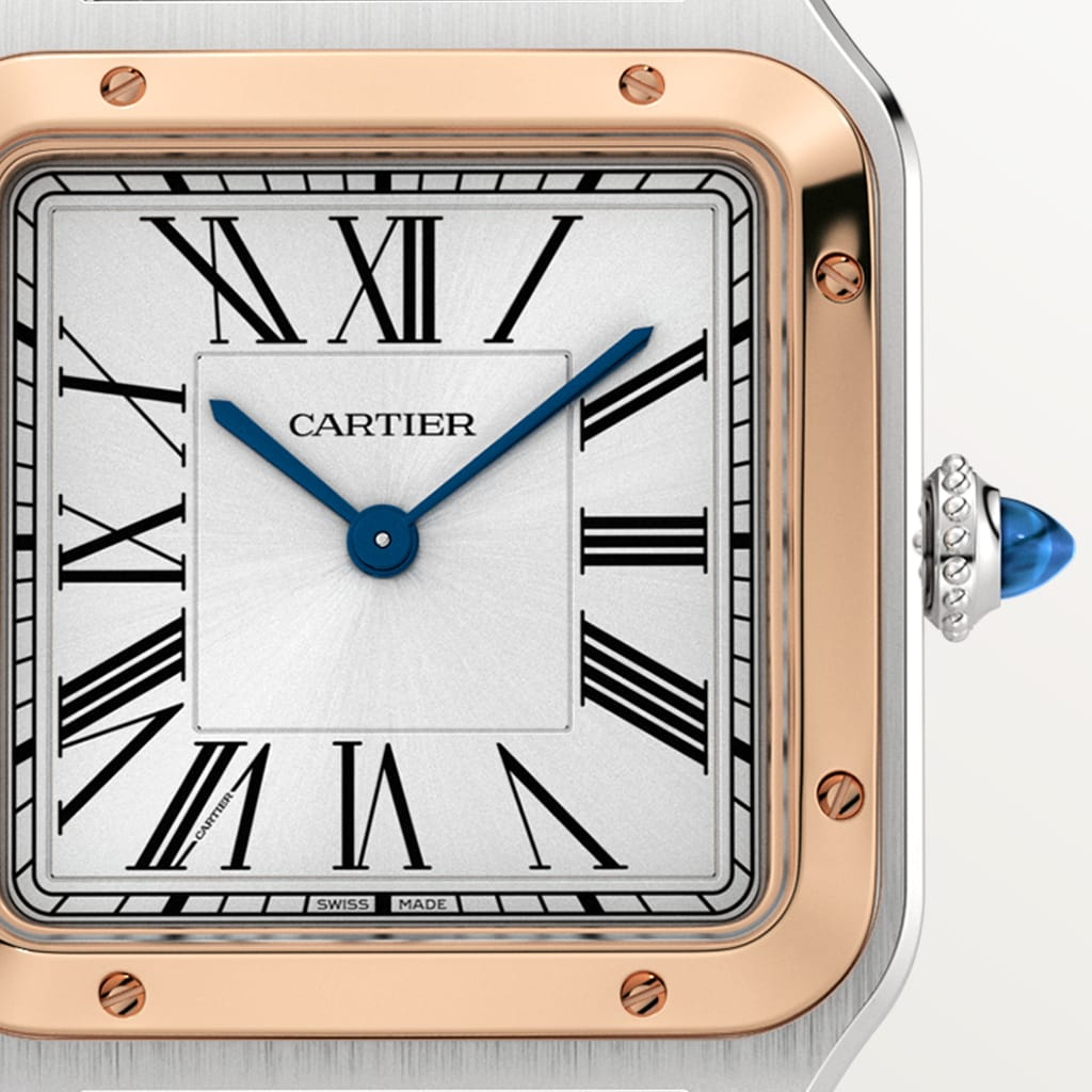 Santos-Dumont Rose Gold & Steel Silver Dial 31mm Product Image 1
