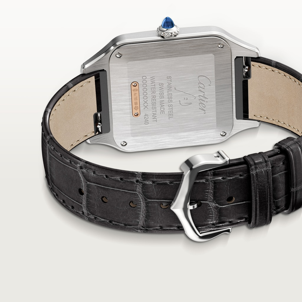 Santos-Dumont Rose Gold & Steel Silver Dial 31mm Product Image 3