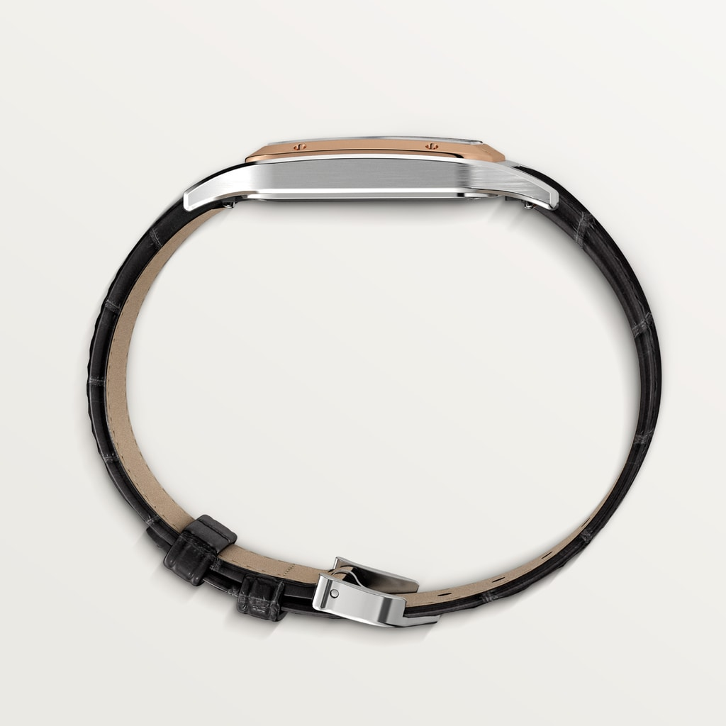 Santos-Dumont Rose Gold & Steel Silver Dial 31mm Product Image 5
