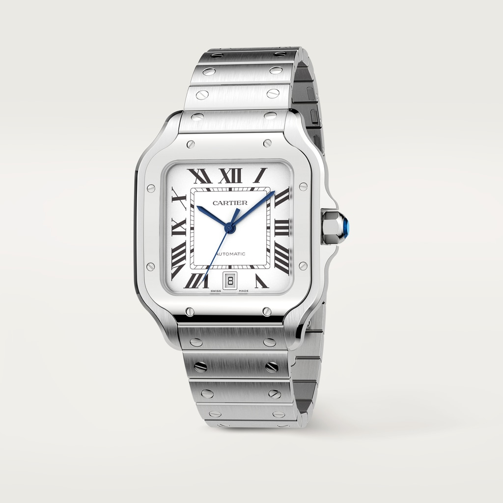 Santos de Cartier Steel Silver Dial 39mm Product Image 2