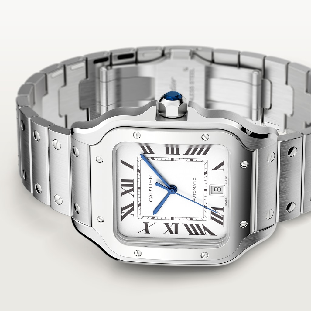 Santos de Cartier Steel Silver Dial 39mm Product Image 3