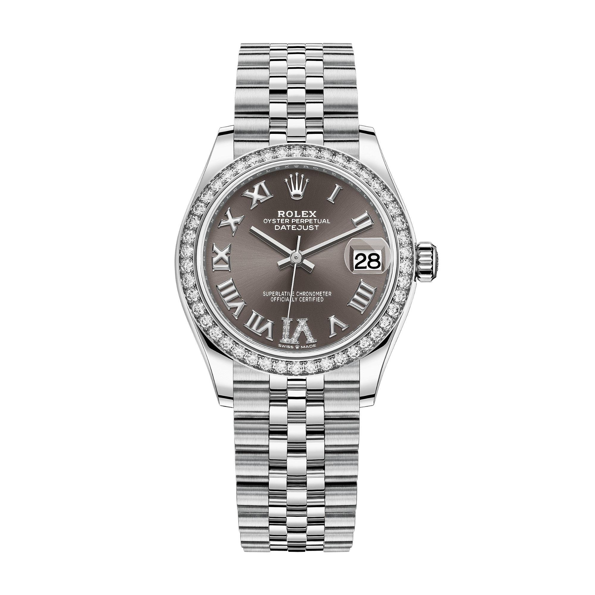 Datejust Steel Diamond Jubilee Grey Dial 31mm Product Image