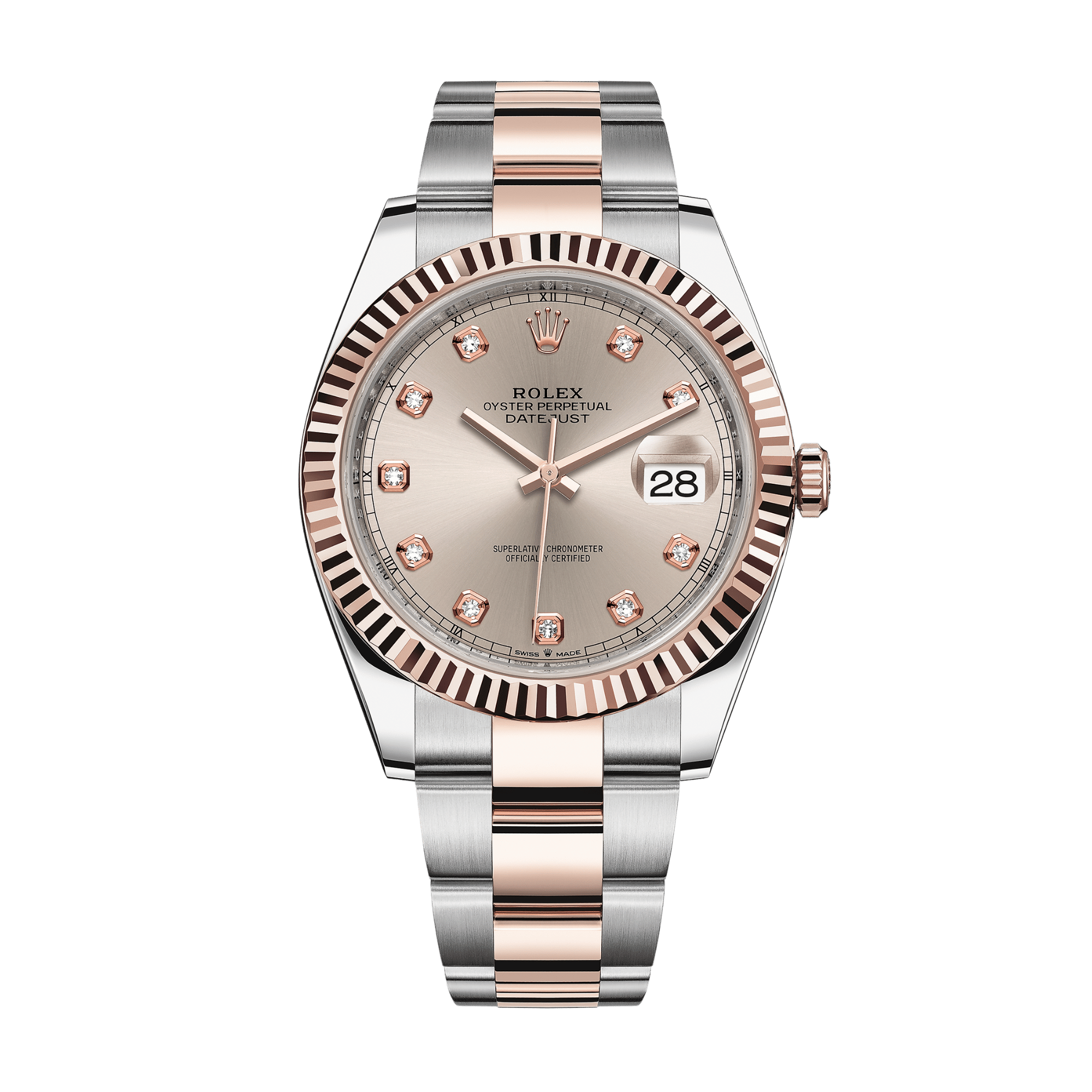 Datejust Rose Gold & Steel Pink Dial 41mm Product Image