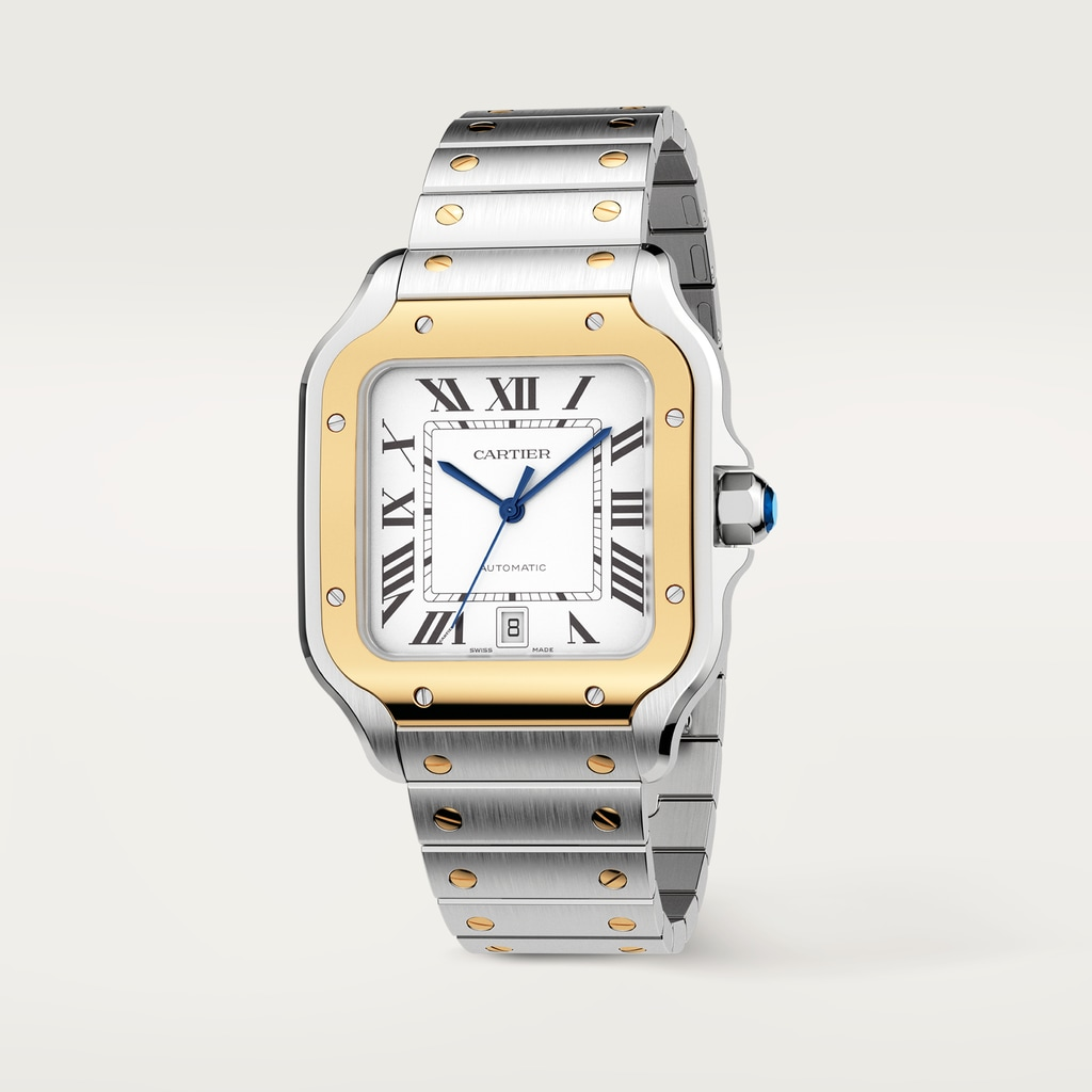 Santos de Cartier Yellow Gold & Steel White Dial 39mm Product Image 2