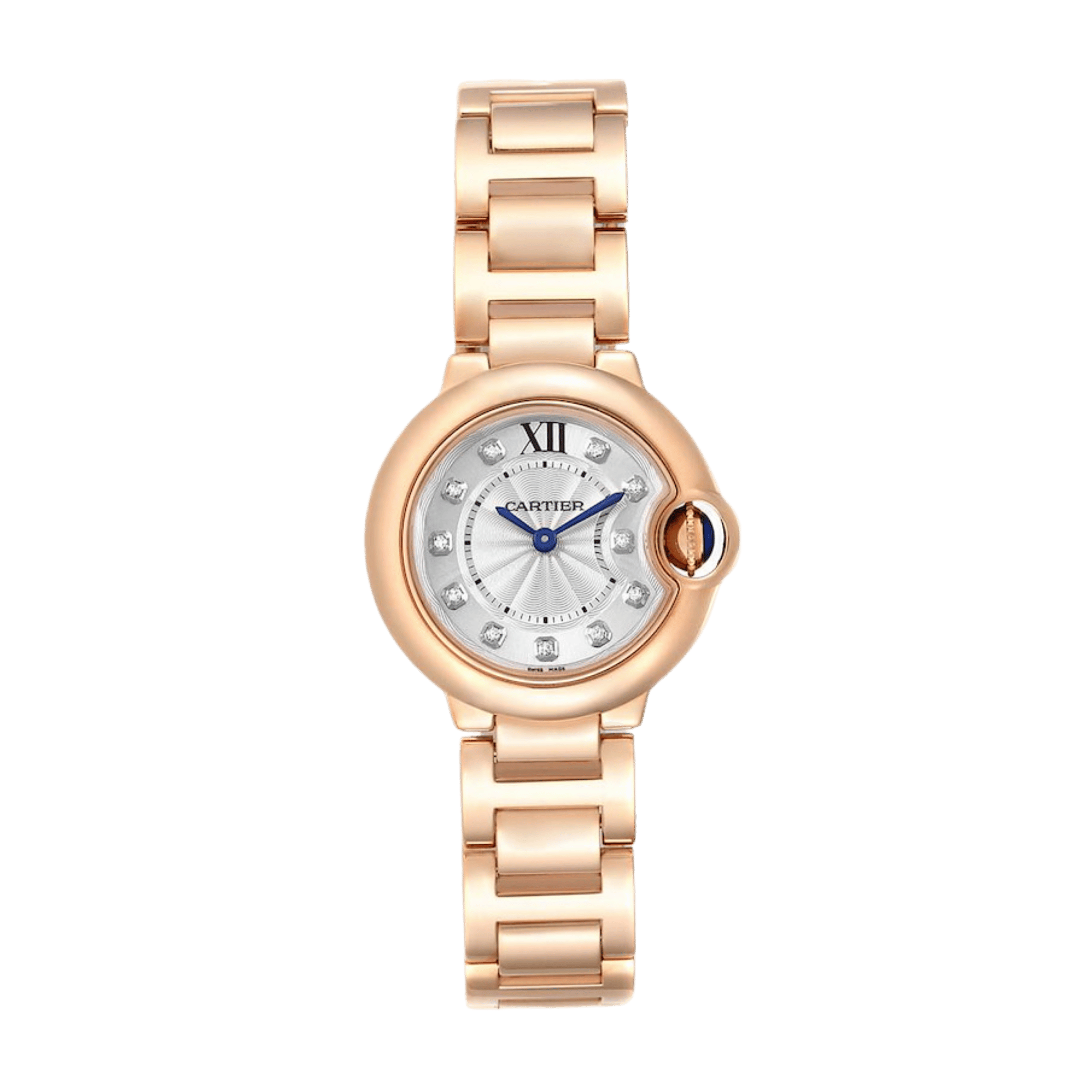 Ballon Bleu de Cartier Rose Gold Silver Dial 28mm Product Image