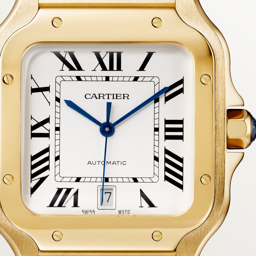 Santos de Cartier Yellow Gold White Dial 39mm Product Image 1