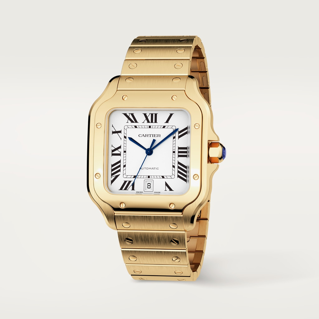 Santos de Cartier Yellow Gold White Dial 39mm Product Image 2