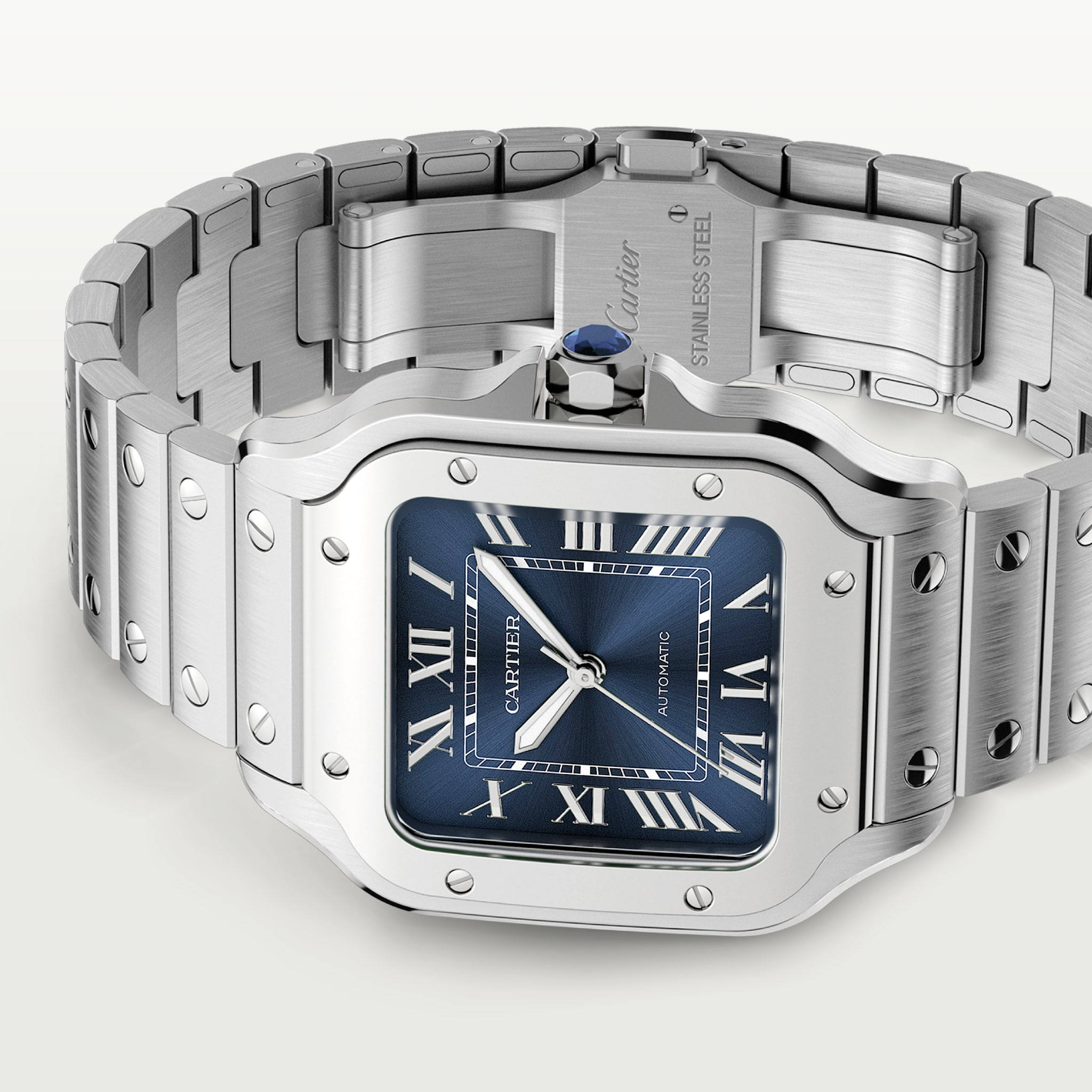 Santos de Cartier Steel Blue Dial 35mm Product Image 2