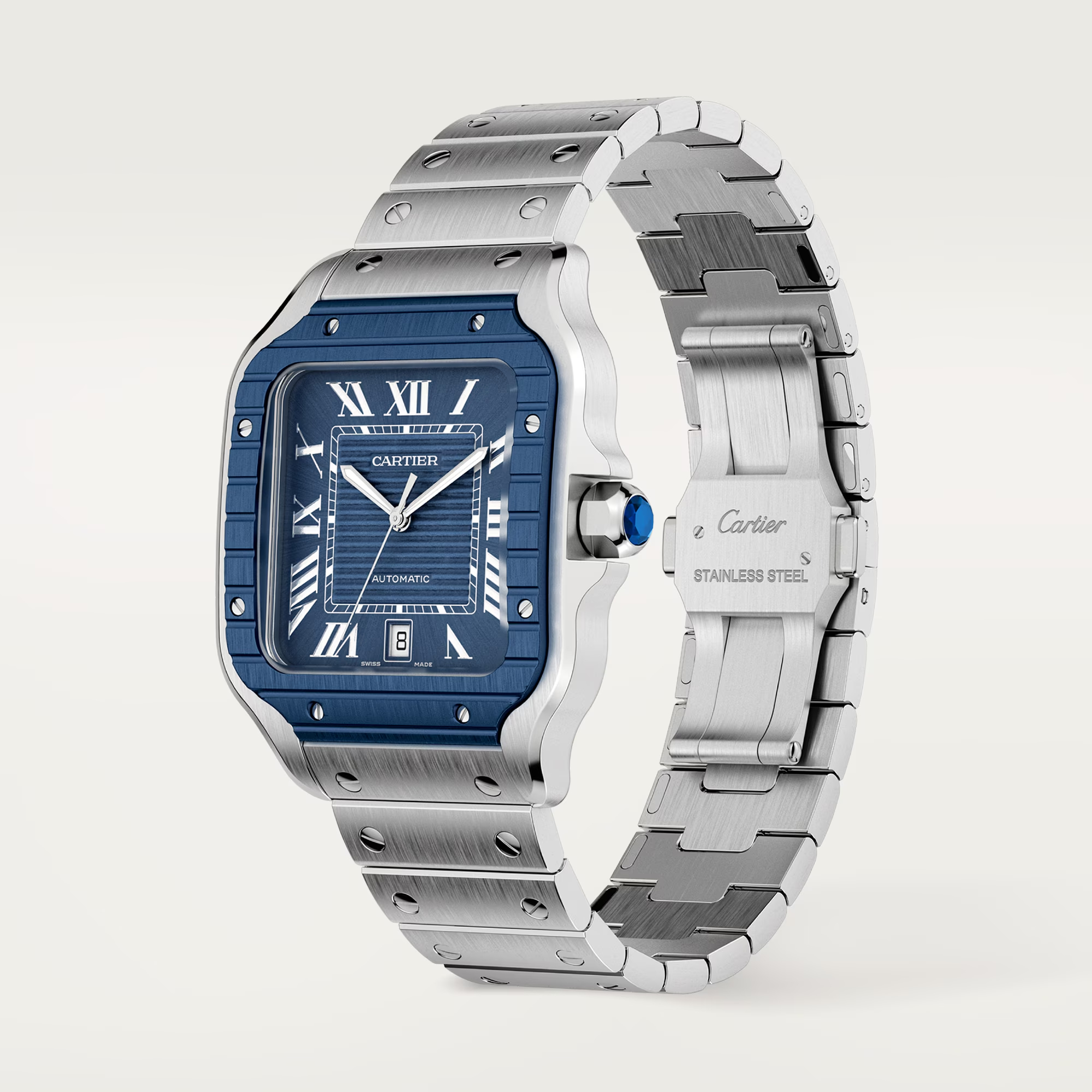 Santos de Cartier Steel Blue Dial 39mm Product Image 2