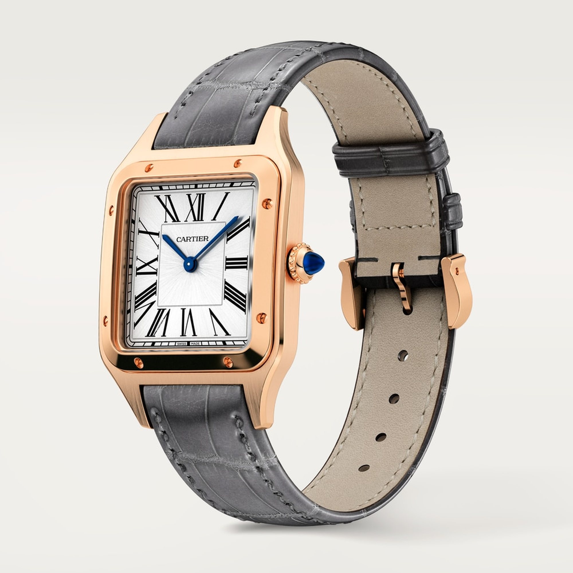 Santos-Dumont Rose Gold Silver Dial 43mm Product Image 2