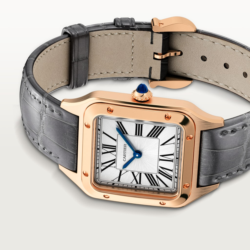 Santos-Dumont Rose Gold Silver Dial 43mm Product Image 3