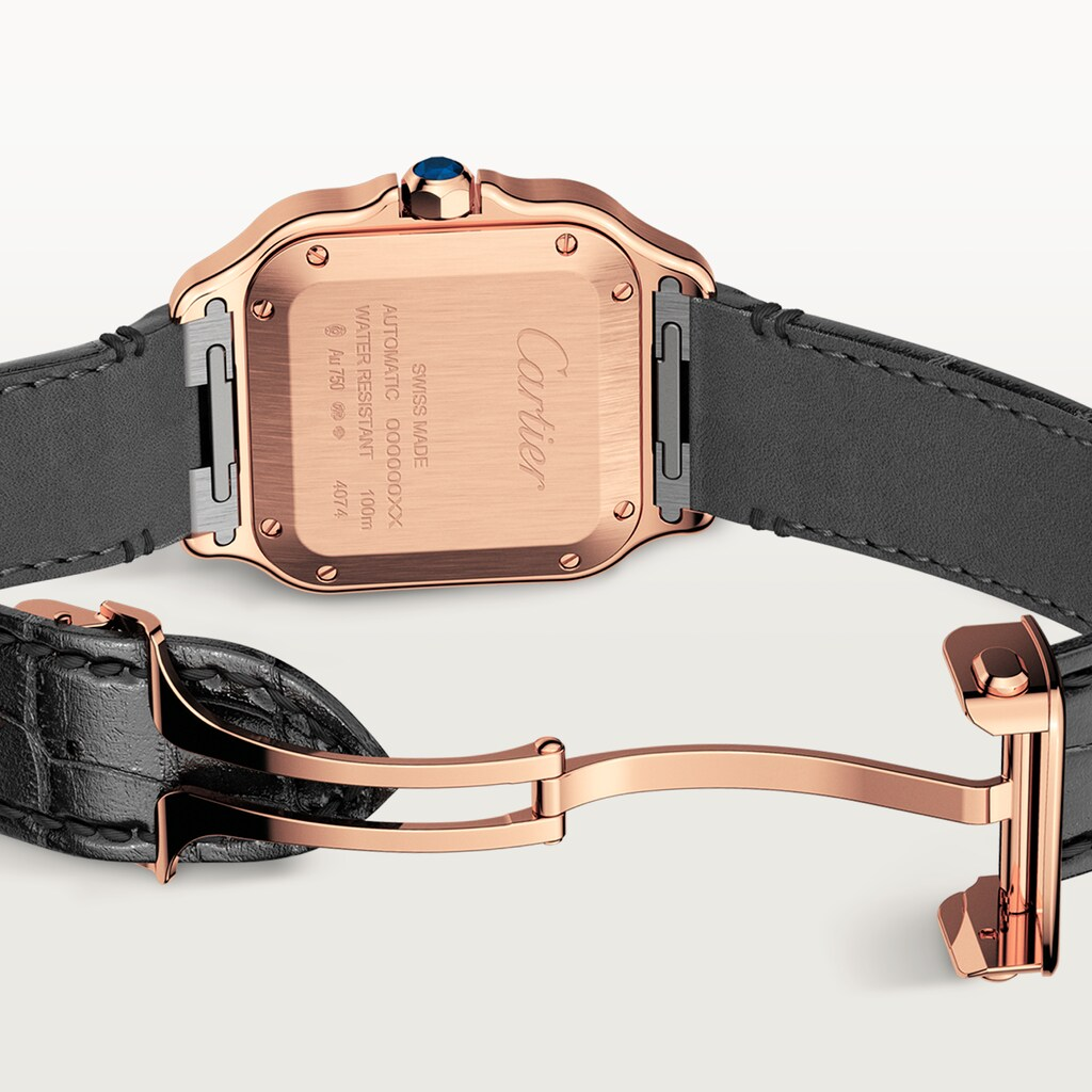 Santos de Cartier Rose Gold Diamond Silver Dial 35mm Product Image 4