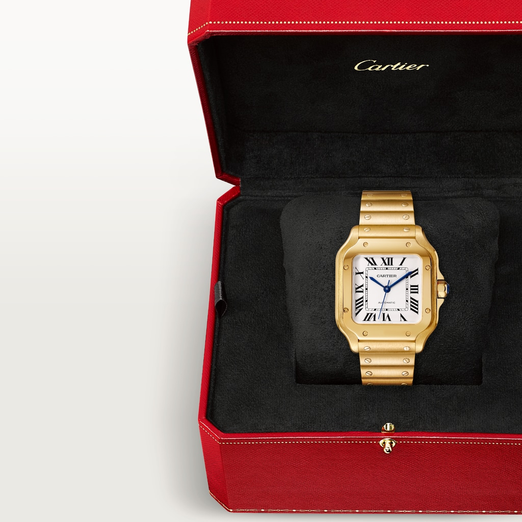 Santos de Cartier Yellow Gold White Dial 35mm Product Image 6