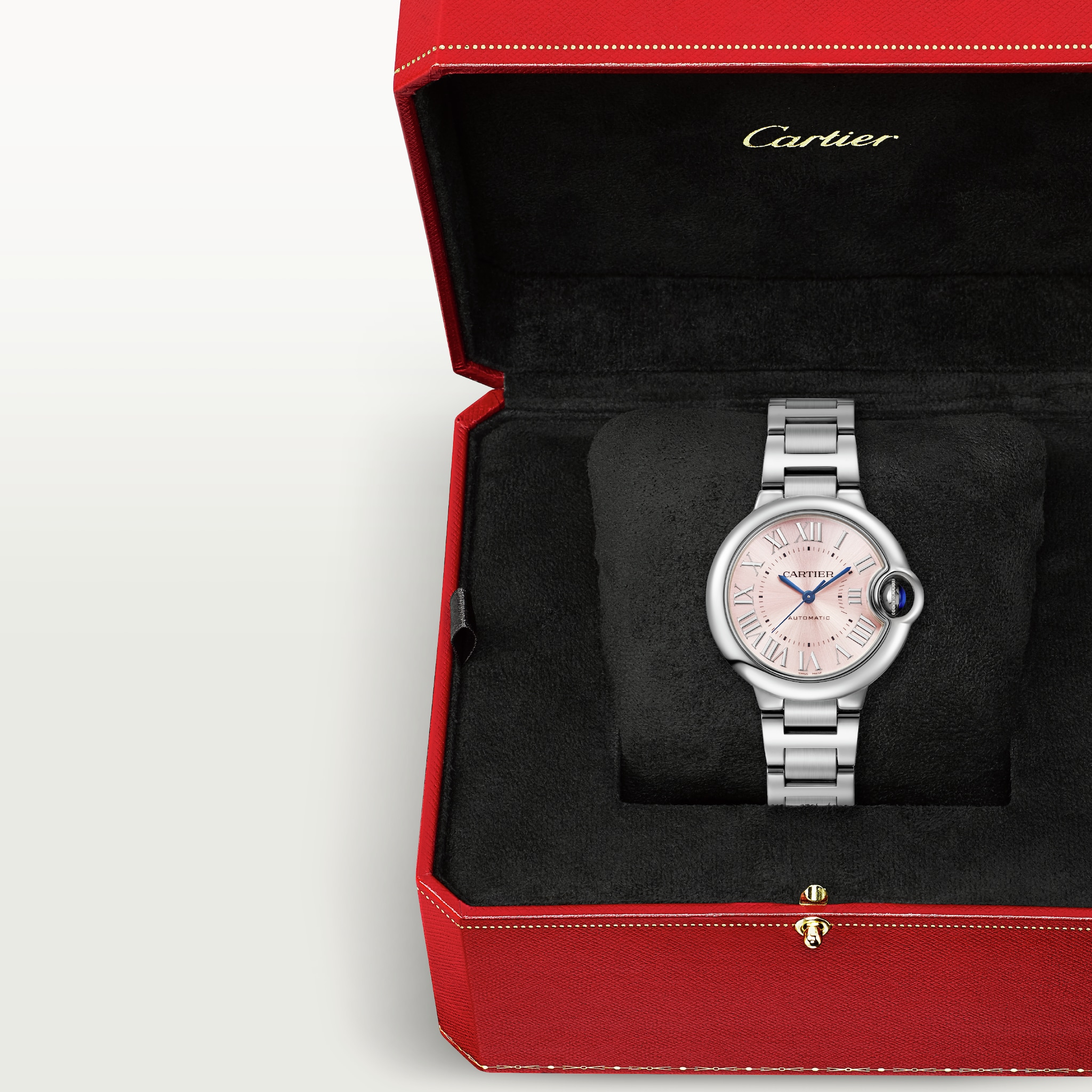 Ballon Bleu de Cartier Steel Pink Dial 33mm Product Image 3